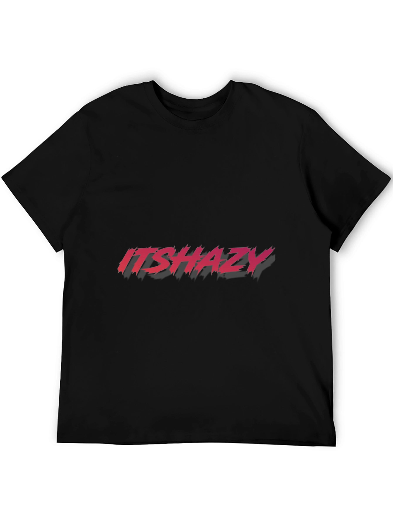 Black ItsHazy Black Graphic T-Shirt view 5