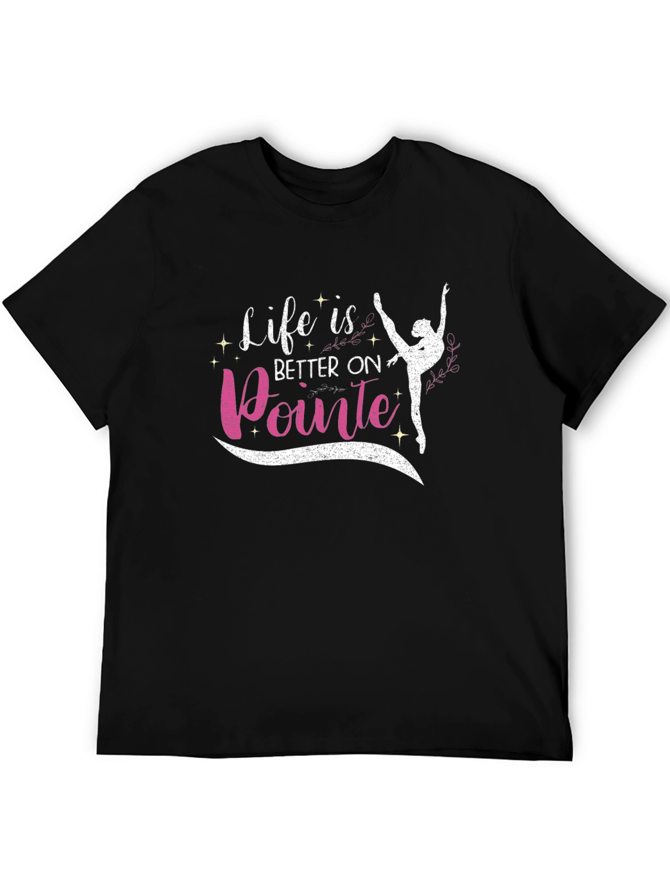 Black Ballet Pointe T-Shirt - Life is Better view 5