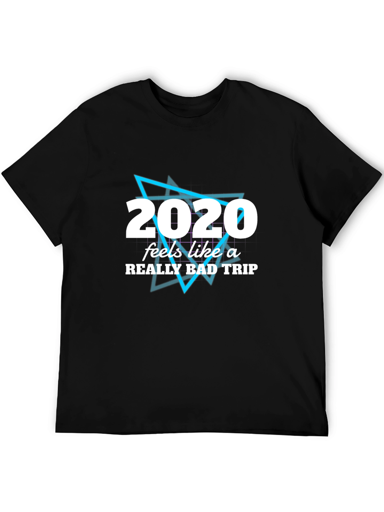 Black 2020 Bad Trip Graphic Tee - Men's Black T-Shirt view 5