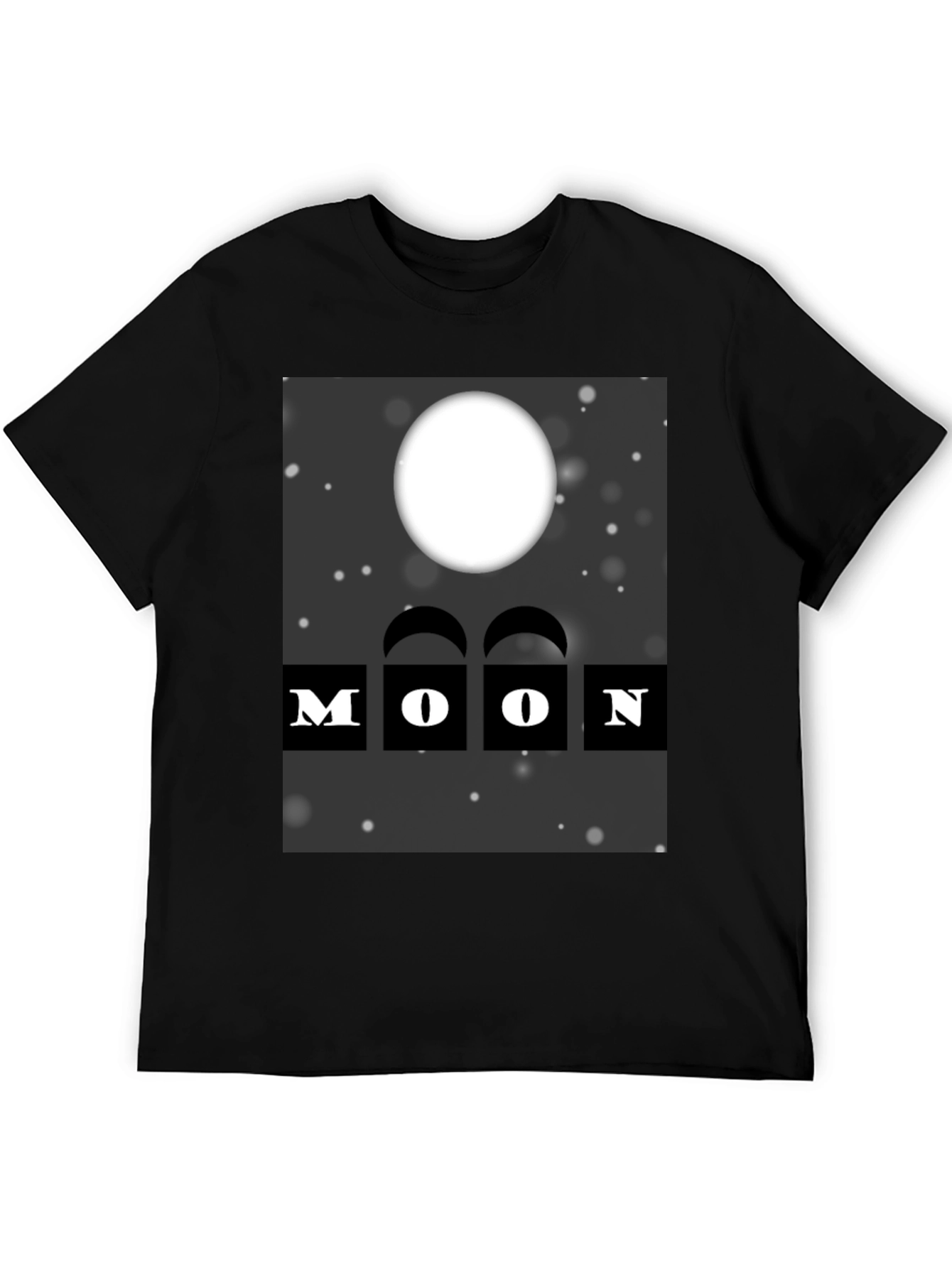 Black Moon Graphic Black T-Shirt view 5
