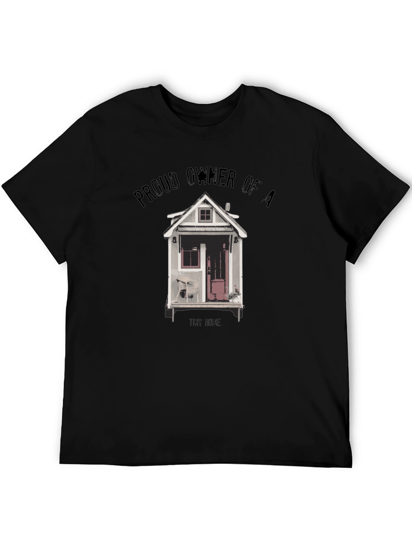 Black Proud Tiny Home Owner Graphic Tee - Black view 5