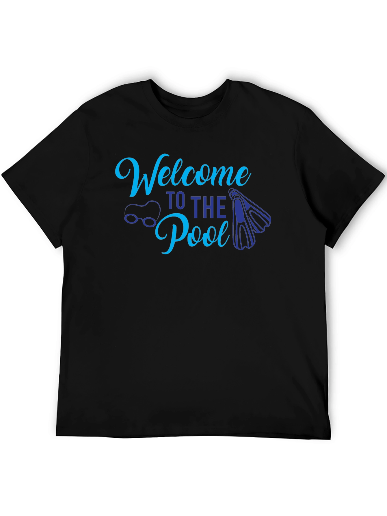 Black Welcome to the Pool Graphic Tee view 5