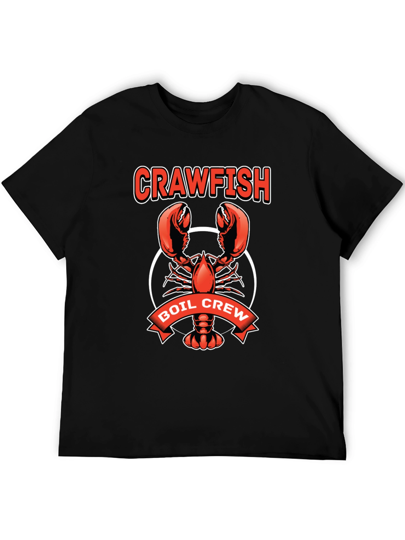 Black Crawfish Boil Crew Graphic T-Shirt - Black view 5