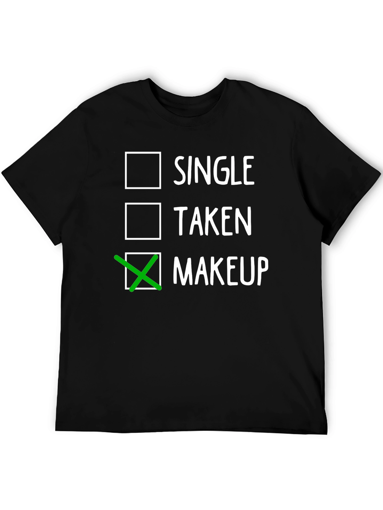Black Makeup Obsessed T-Shirt - Single Taken Makeup view 5