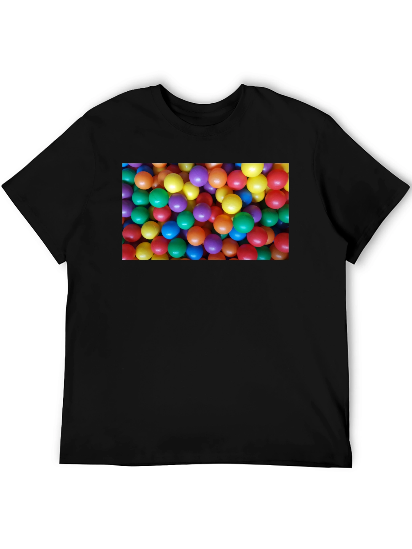 Black Fun Ball Pit T-Shirt - Novelty Graphic Tee view 5