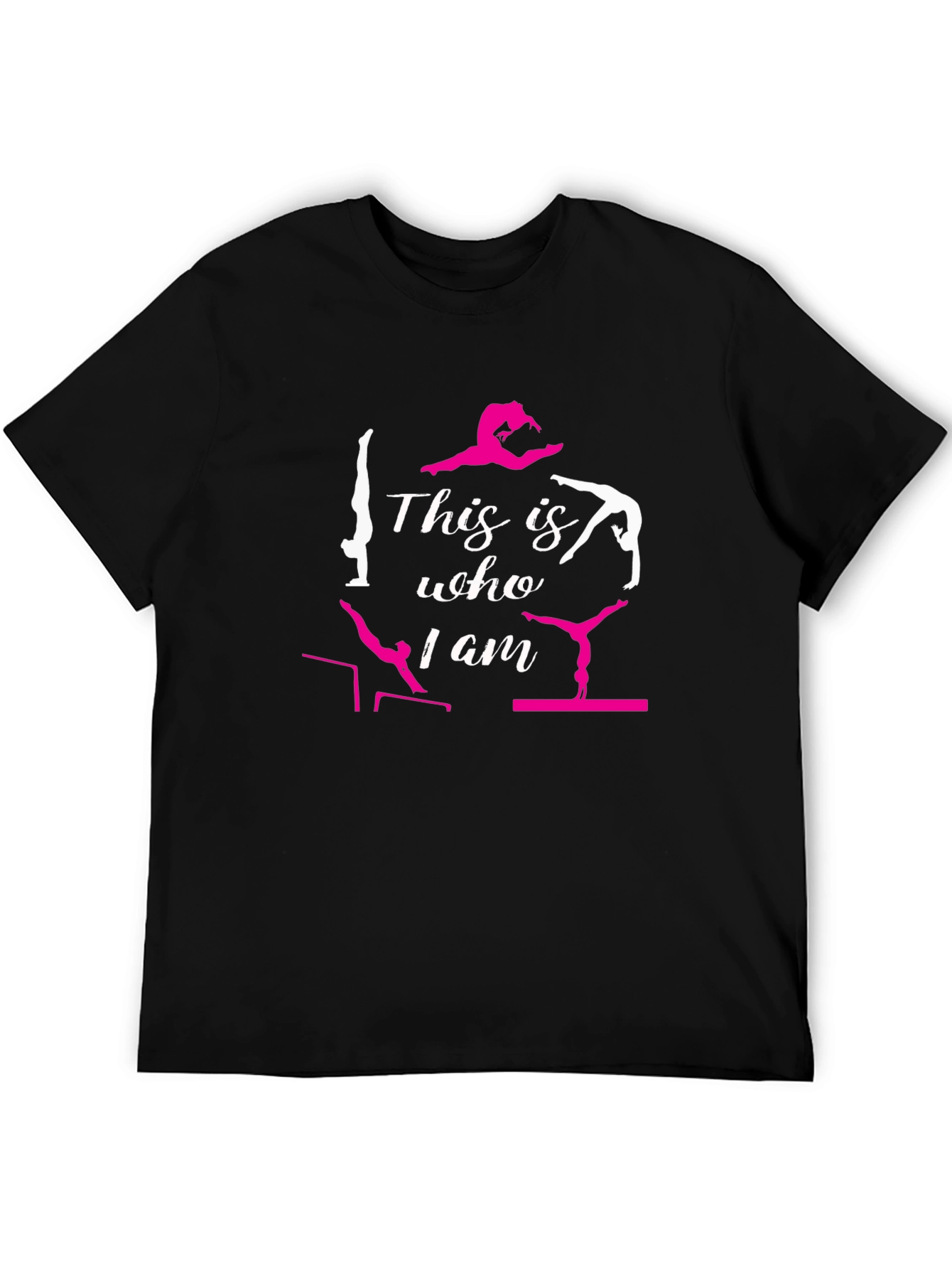 Black Gymnastics T-Shirt - This is Who I Am view 5