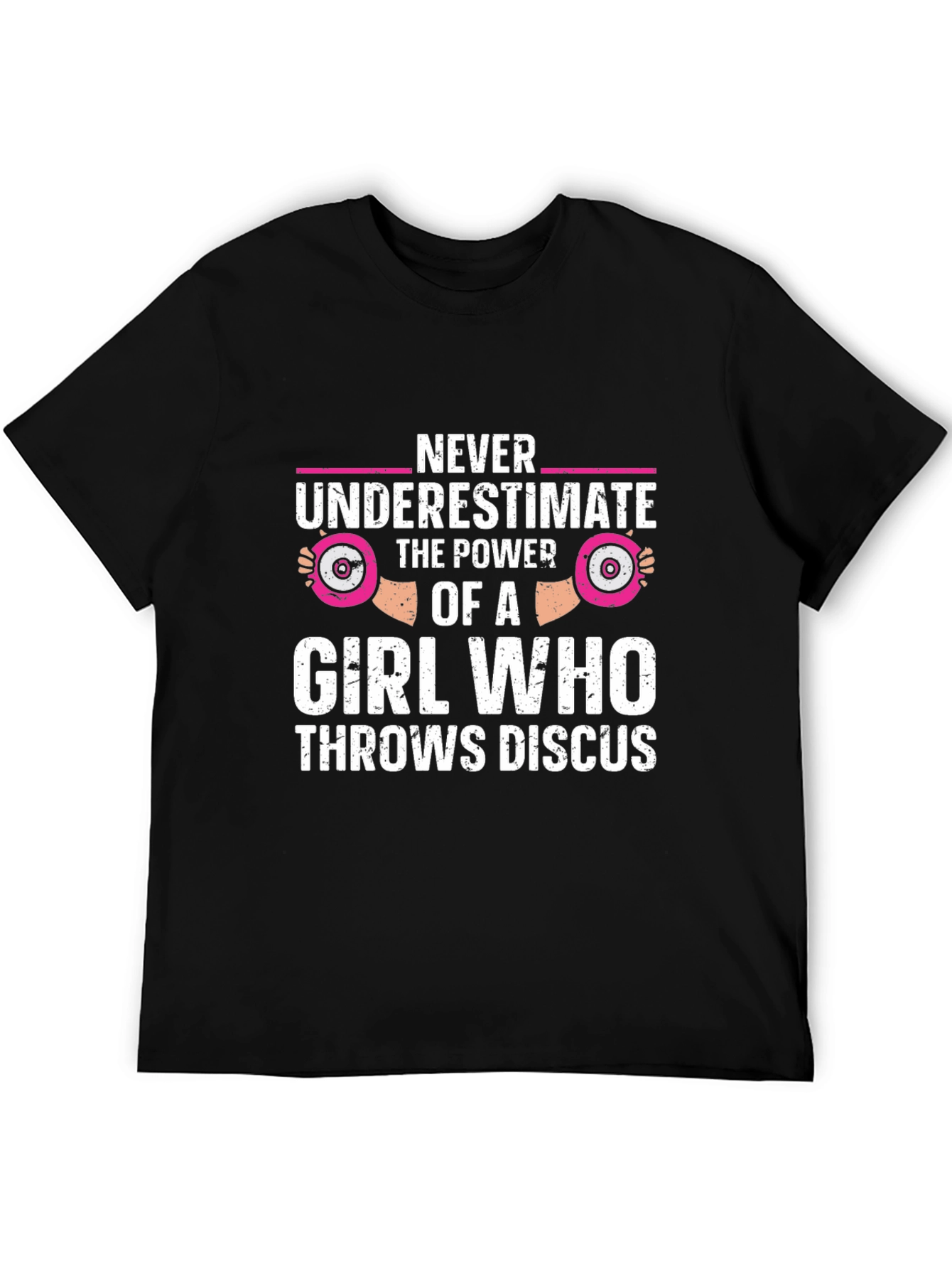 Black Girl Discus Thrower Power T-Shirt view 5