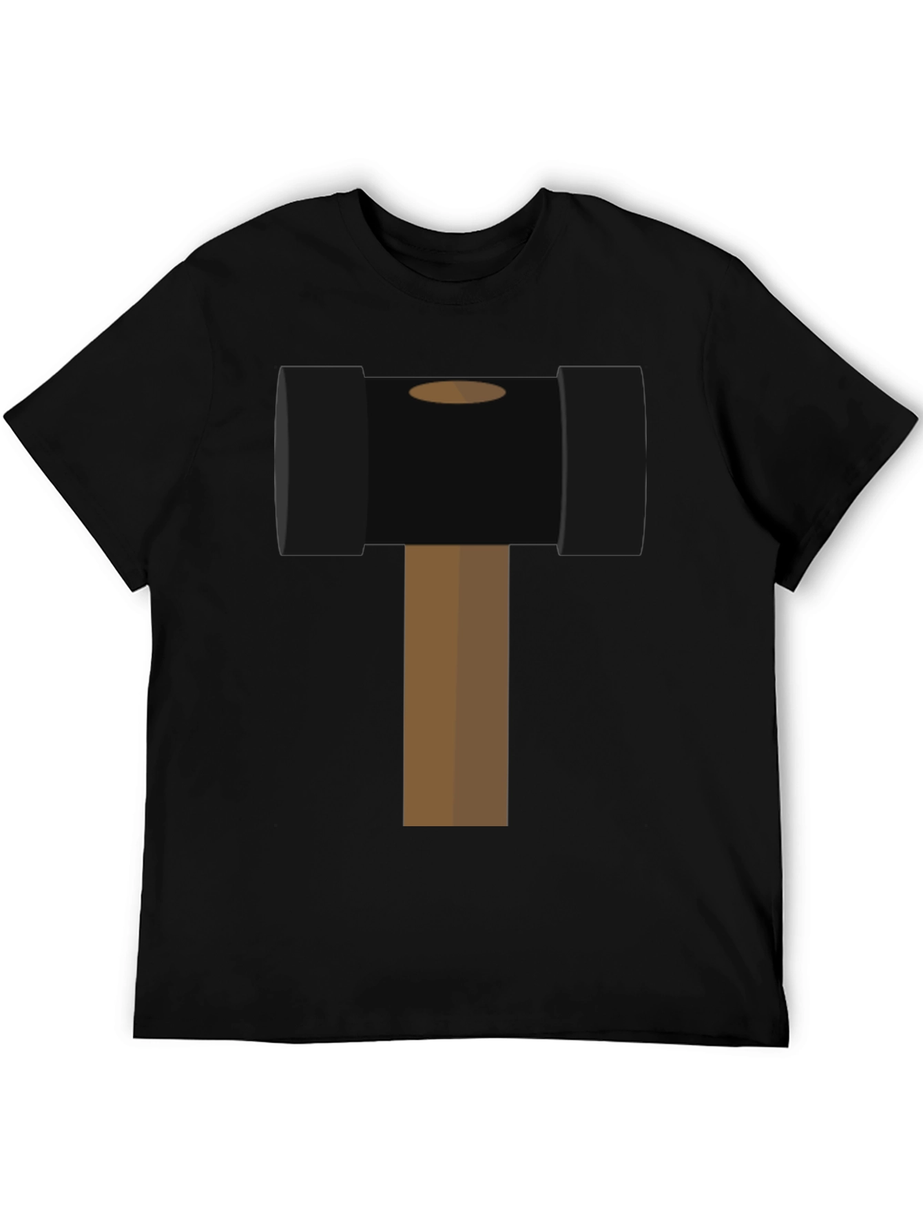 Black Hammer Time Graphic Tee - Novelty Black T-Shirt view 5