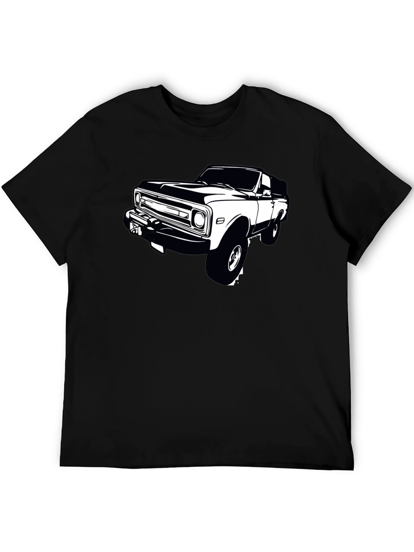 Black Classic Truck Graphic Tee - Black view 5