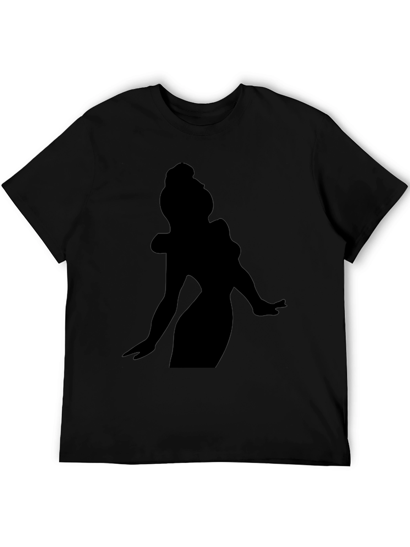 Silhouette Woman Graphic Tee - Black - 5