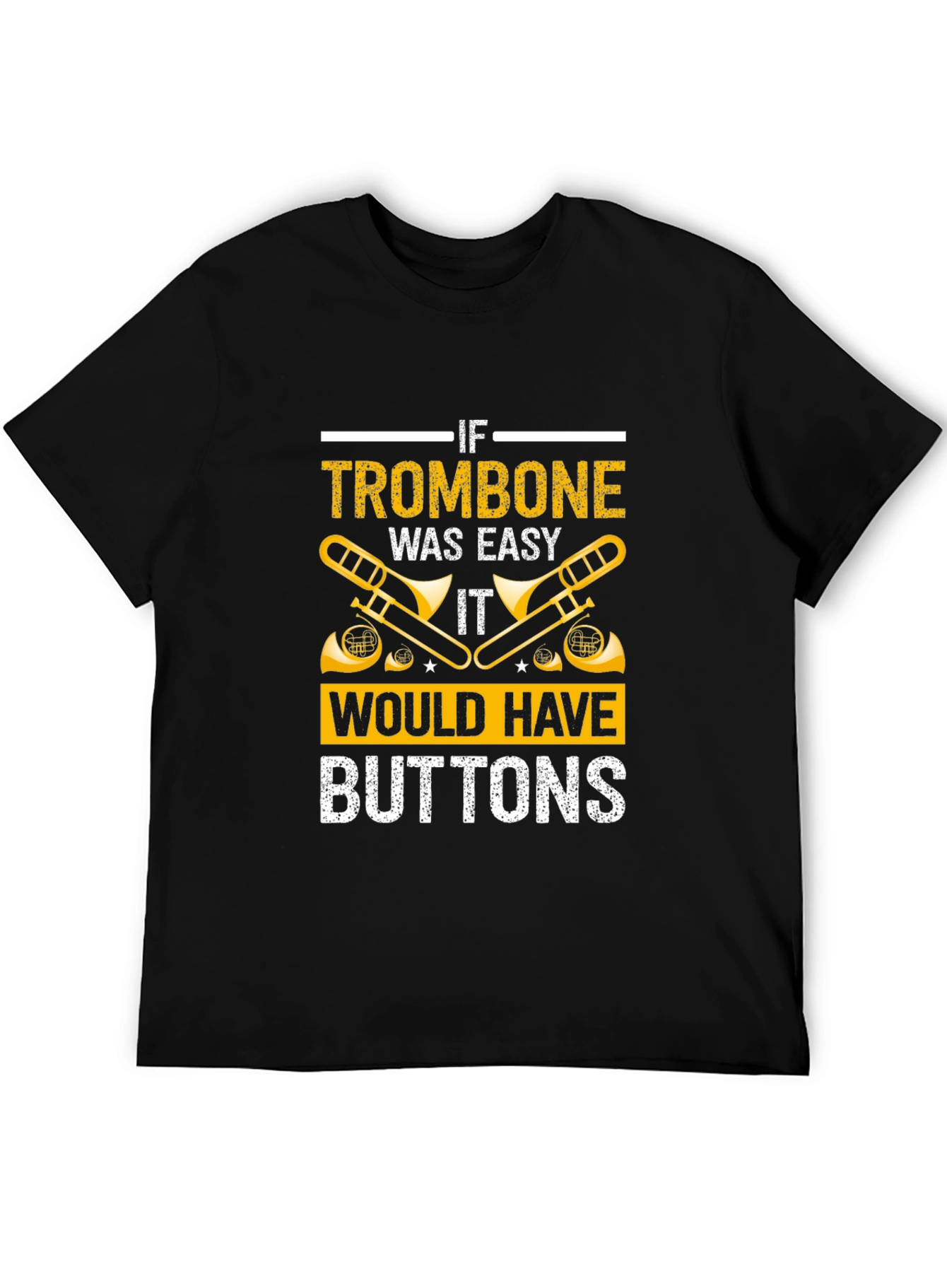 Trombone Easy Buttons T-Shirt - Musician Gift - 5