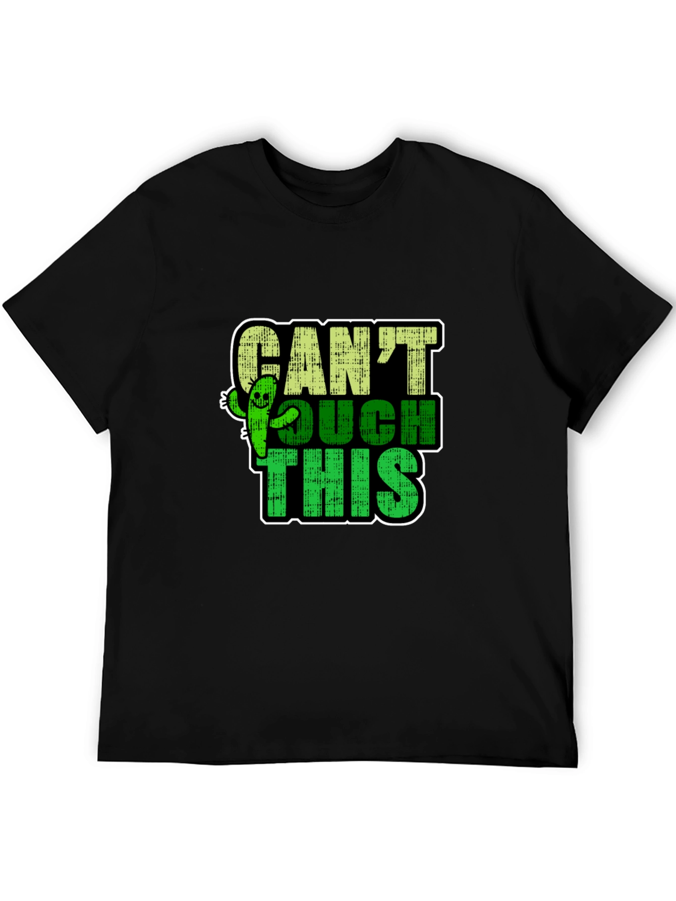 Black Can't Touch This Cactus Graphic T-Shirt view 5