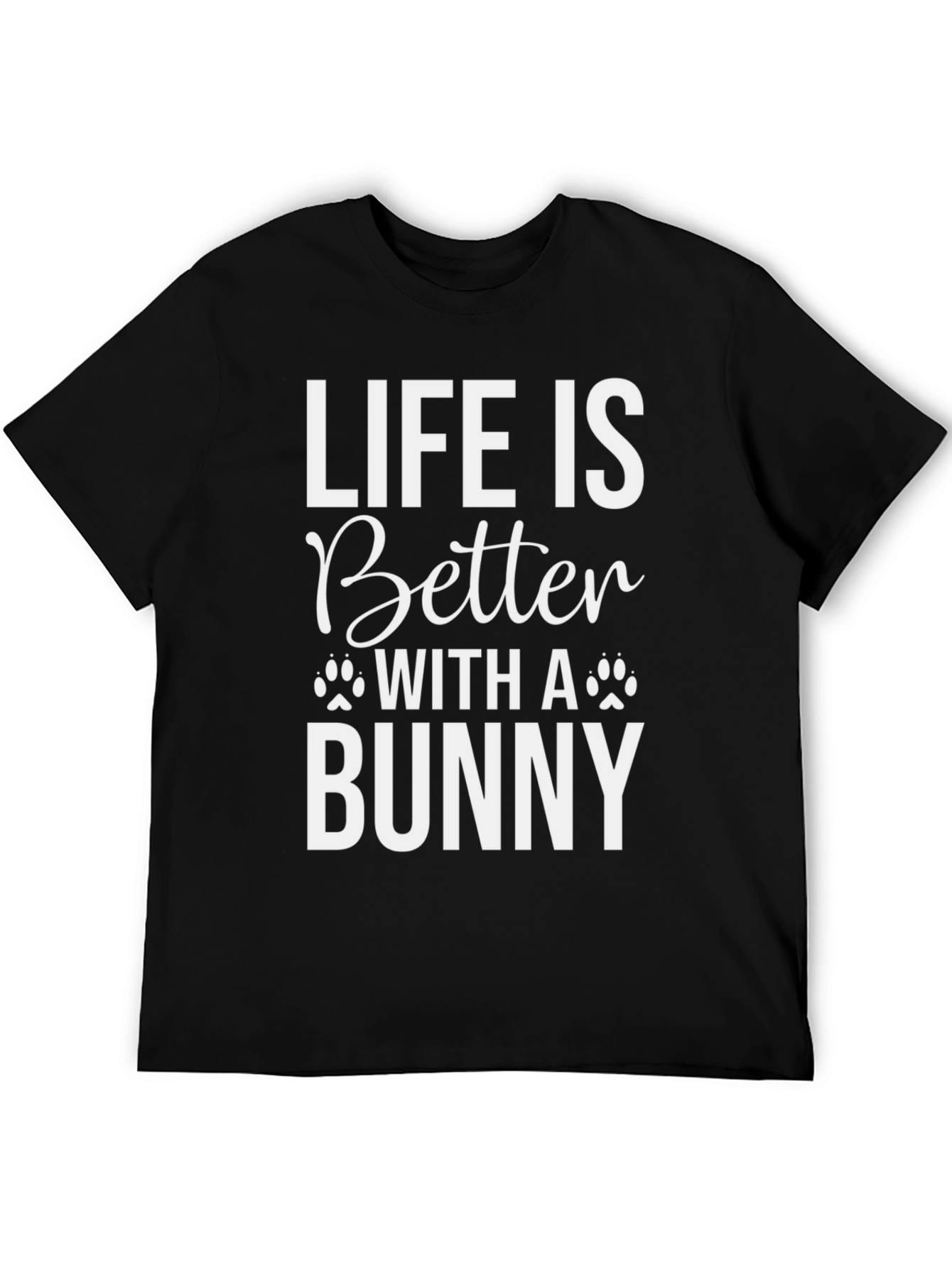 Black Life is Better with a Bunny T-Shirt view 5