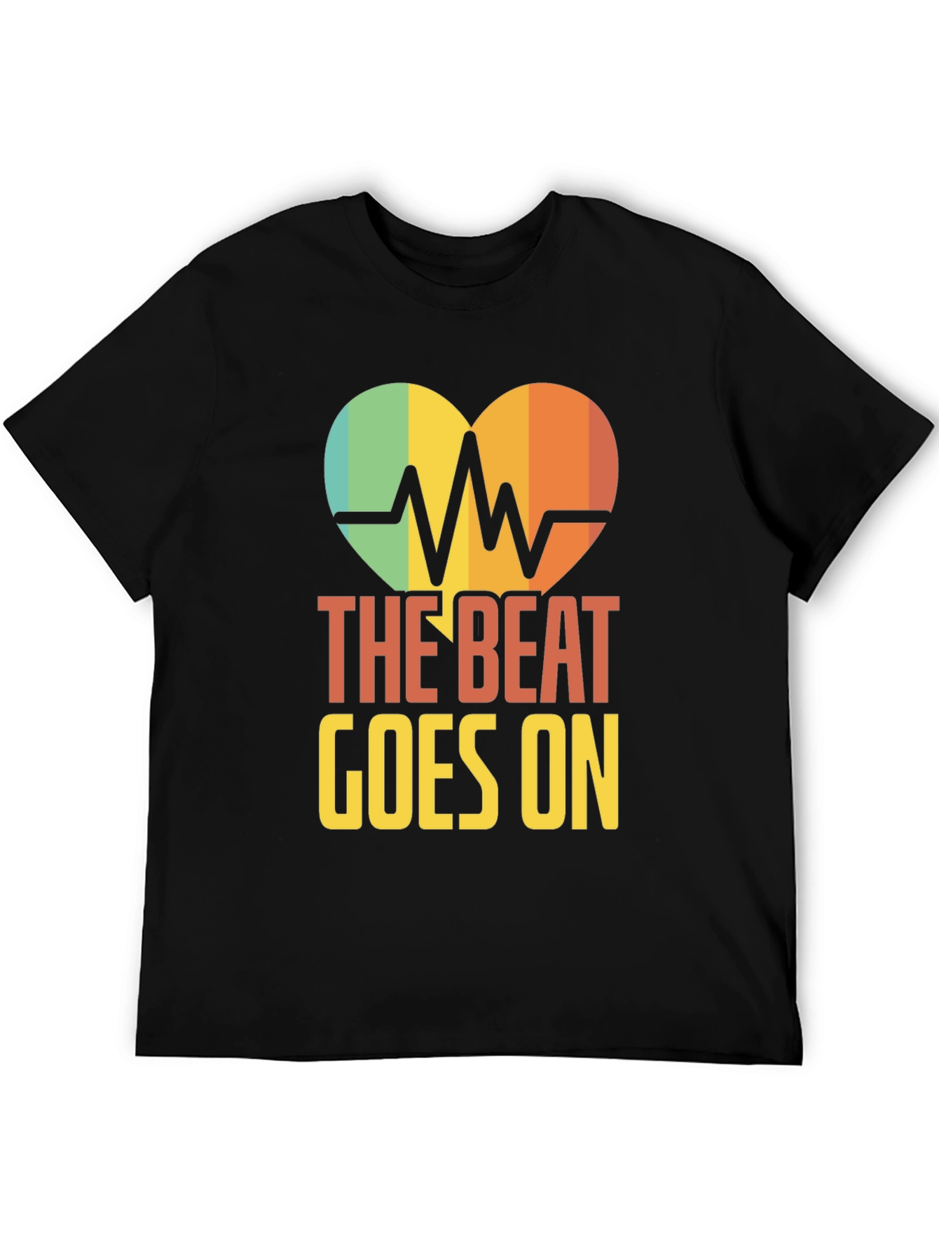 Black The Beat Goes On Graphic Tee view 5