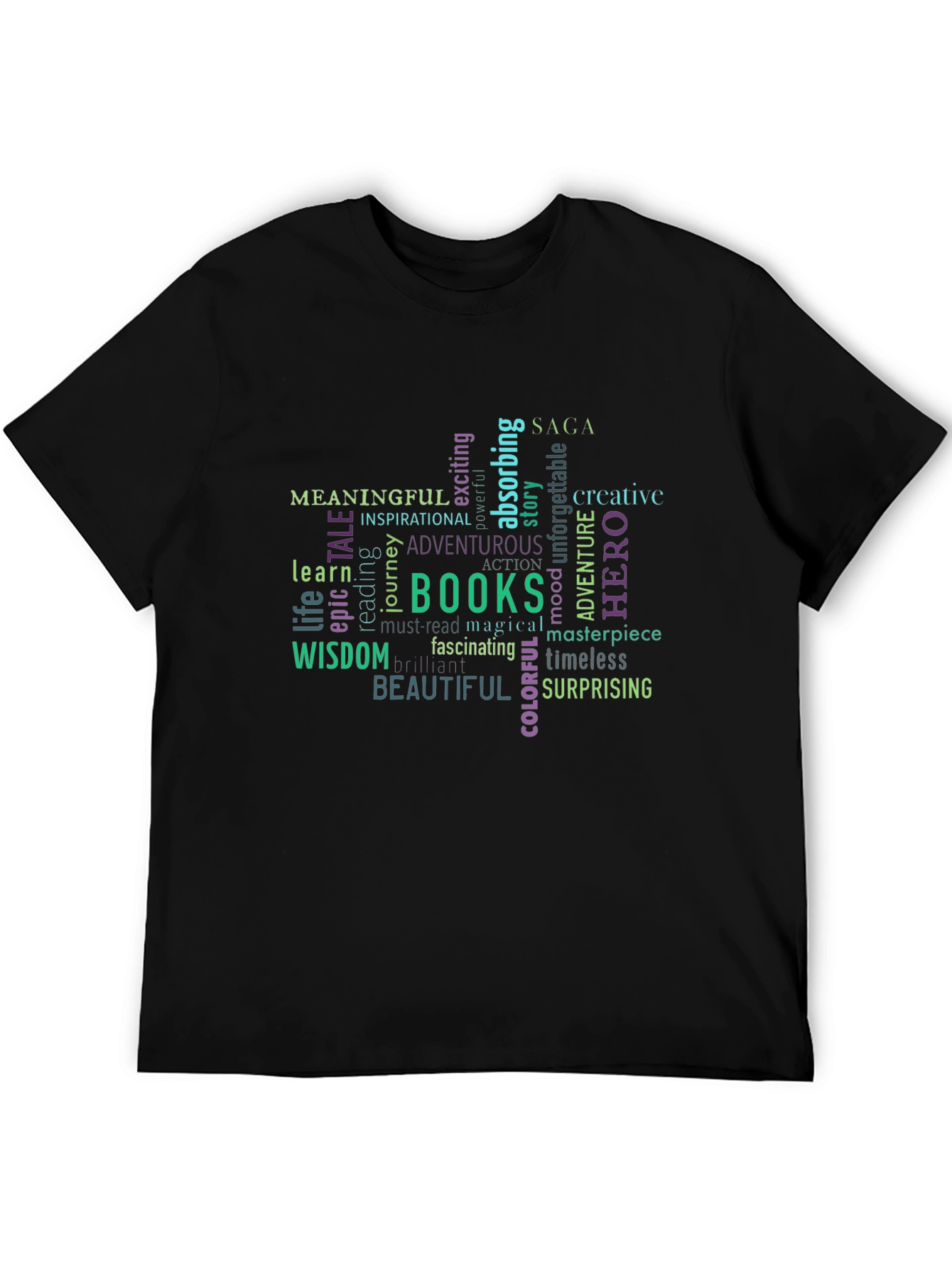 Meaningful Books Word Art T-Shirt - 5