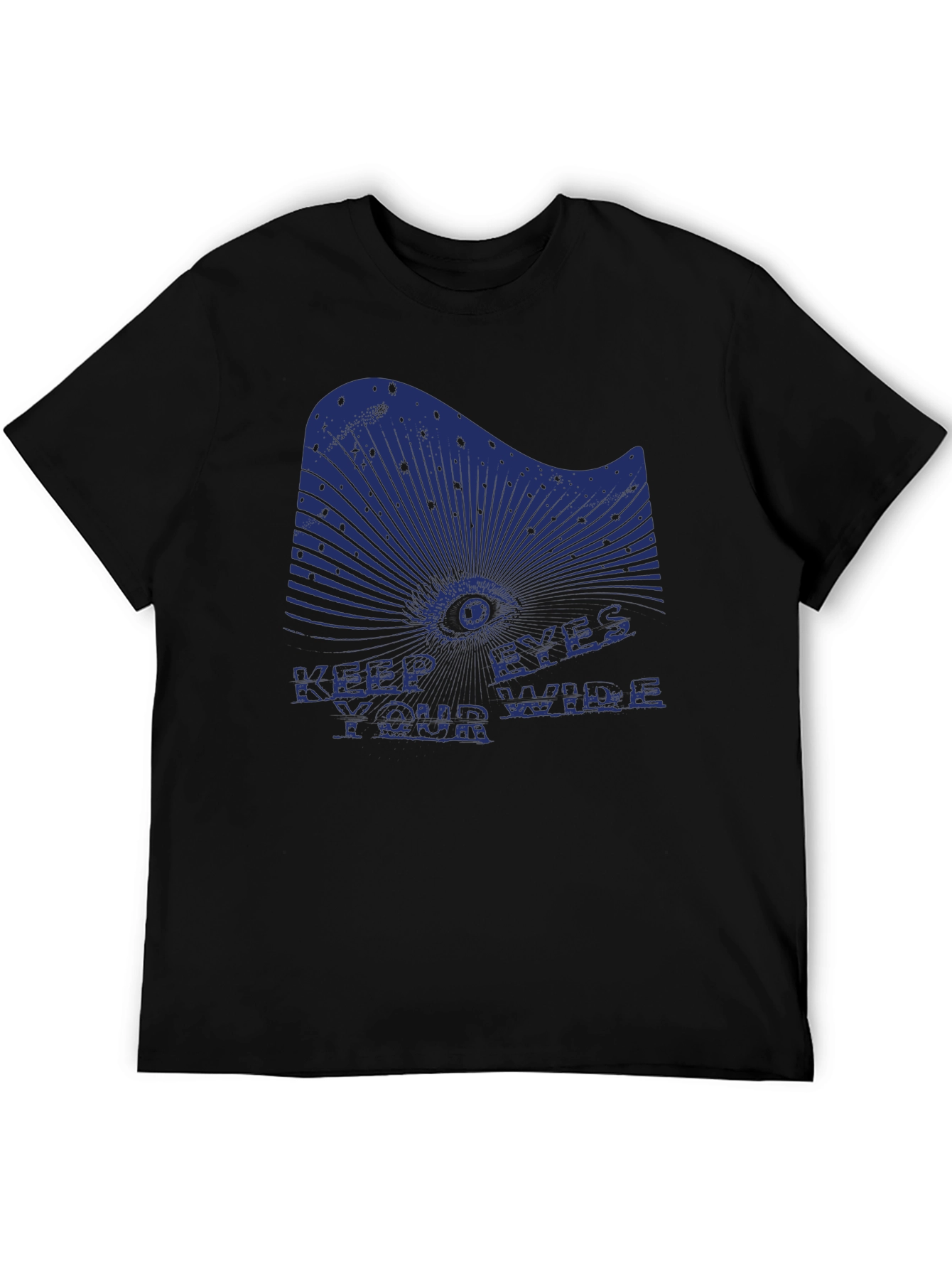 Black Keep Your Eyes Wide T-Shirt - Edgy Graphic Tee view 5