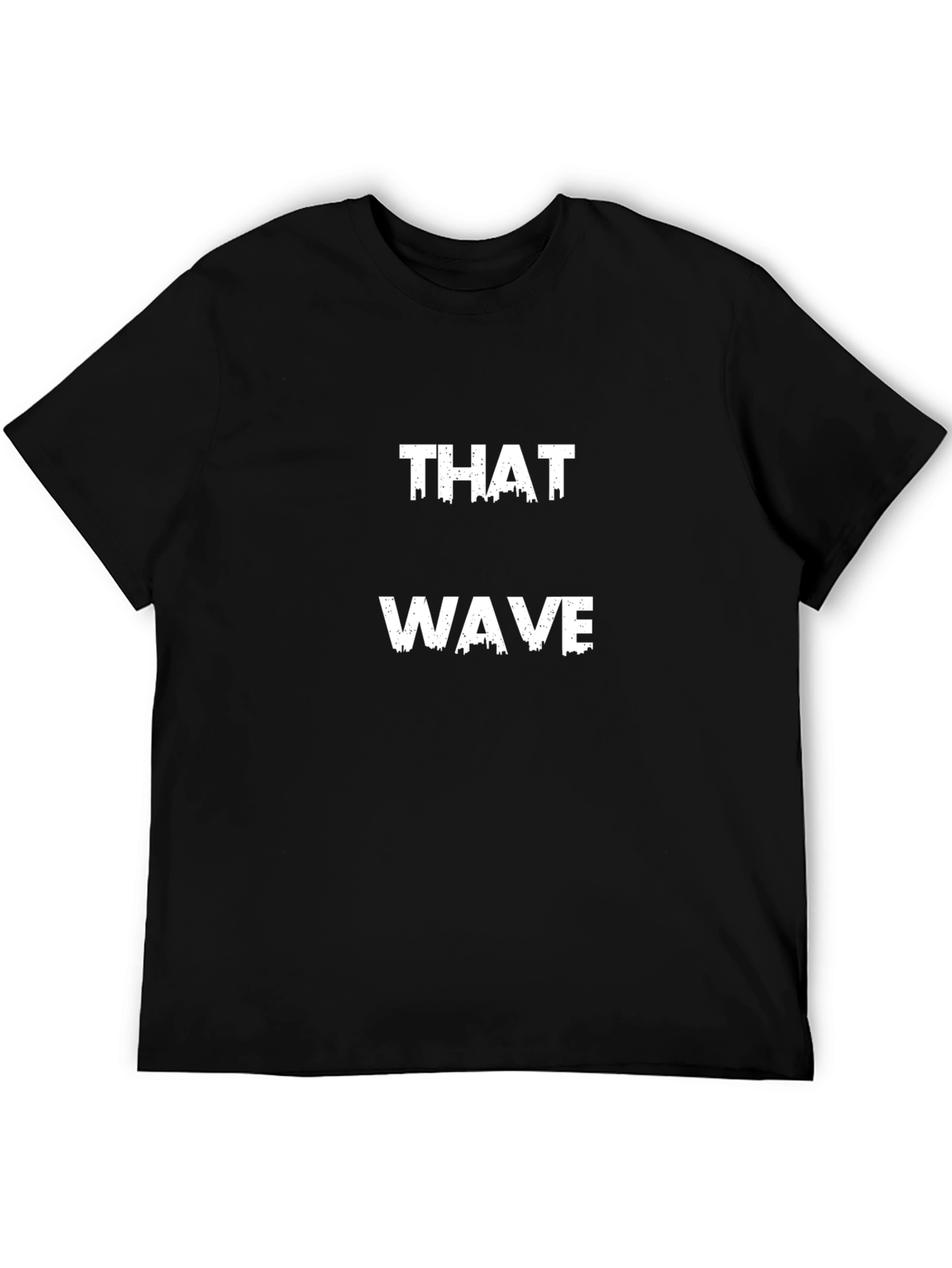 Black That Wave Men's Black Graphic Tee view 5