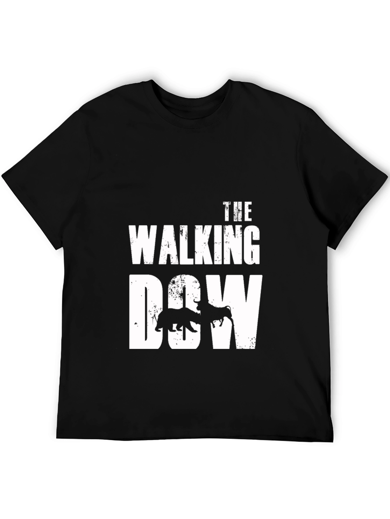 Black Walking Dow Black T-Shirt Bear vs Bull view 5