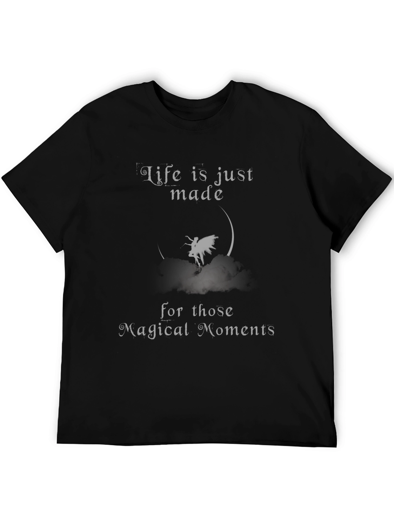 Black Magical Moments Graphic Tee - Soft Cotton T-Shirt view 5