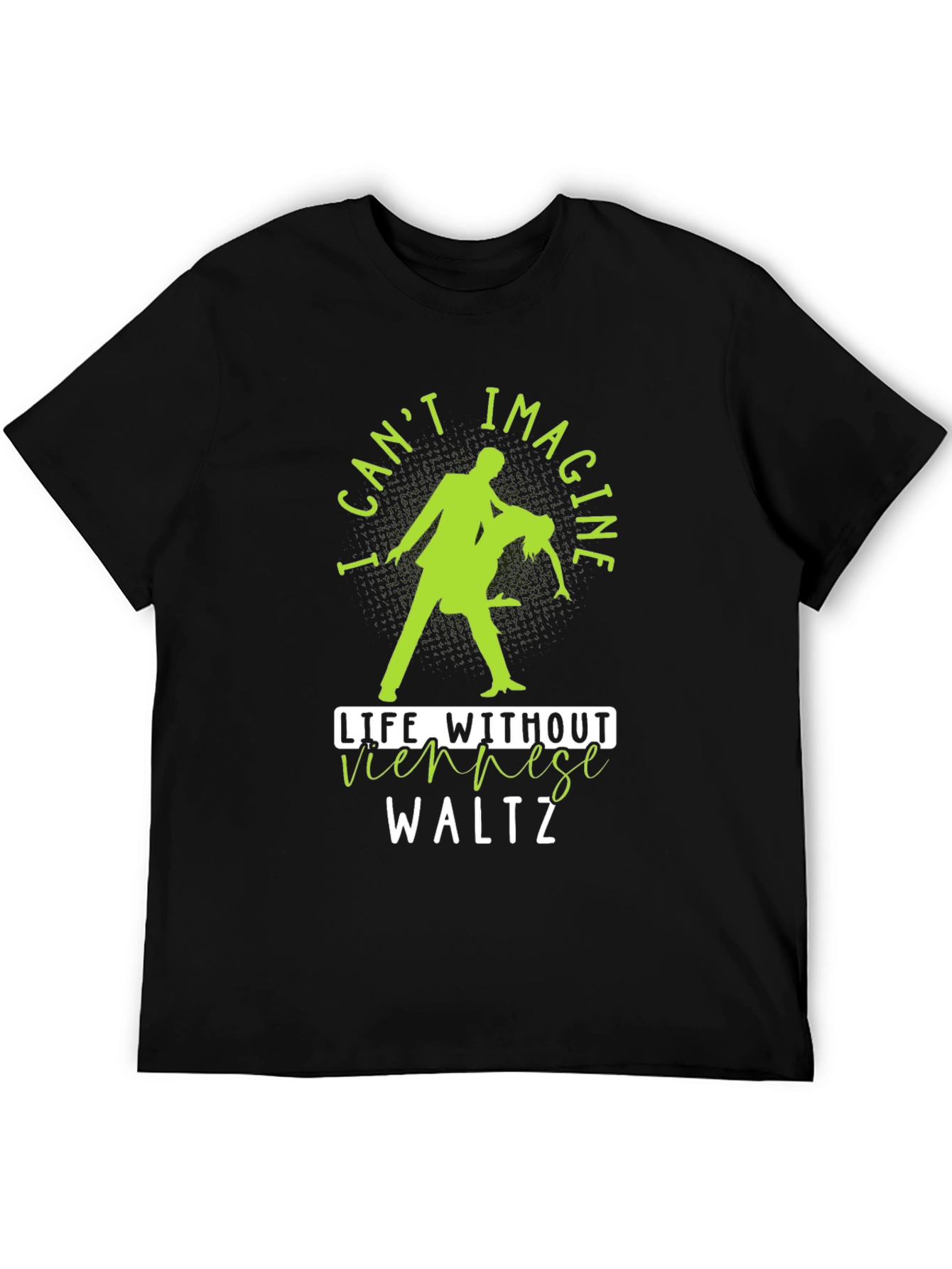 Black Viennese Waltz T-Shirt - Dance Lovers Tee view 5