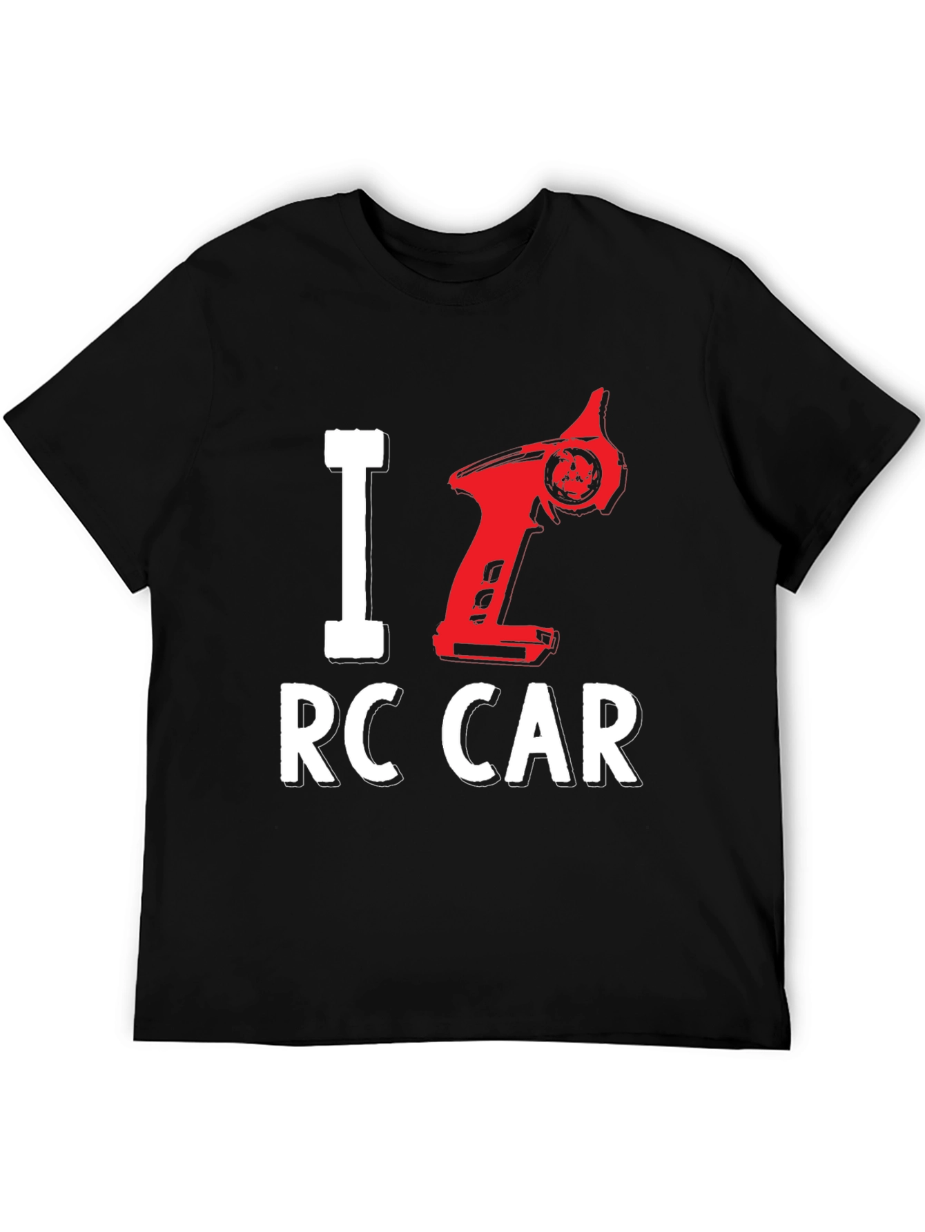 Black I Love RC Car Black T-Shirt view 5