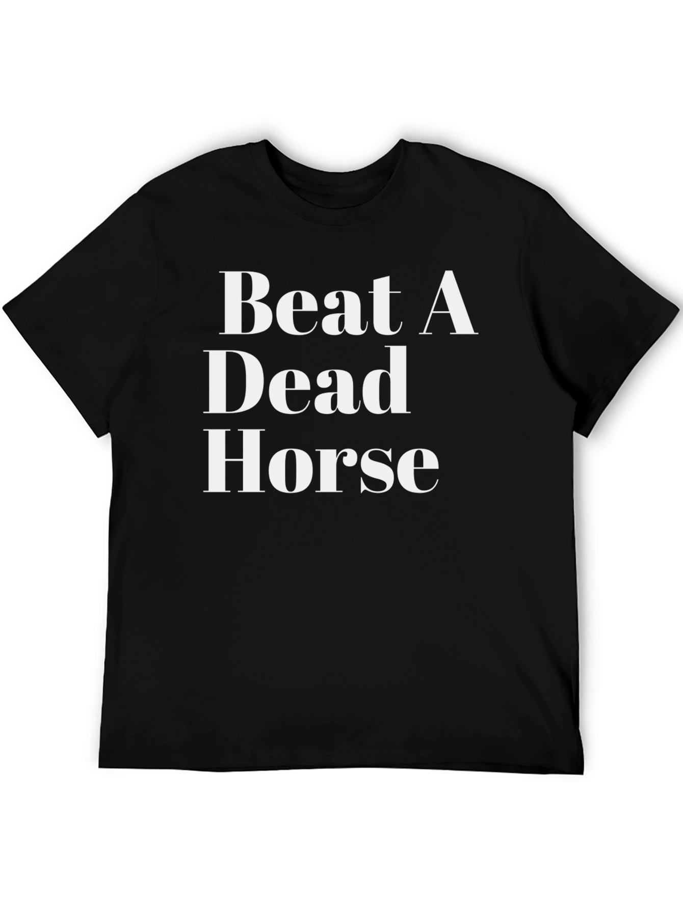 Black Beat A Dead Horse Black Graphic T-Shirt view 5
