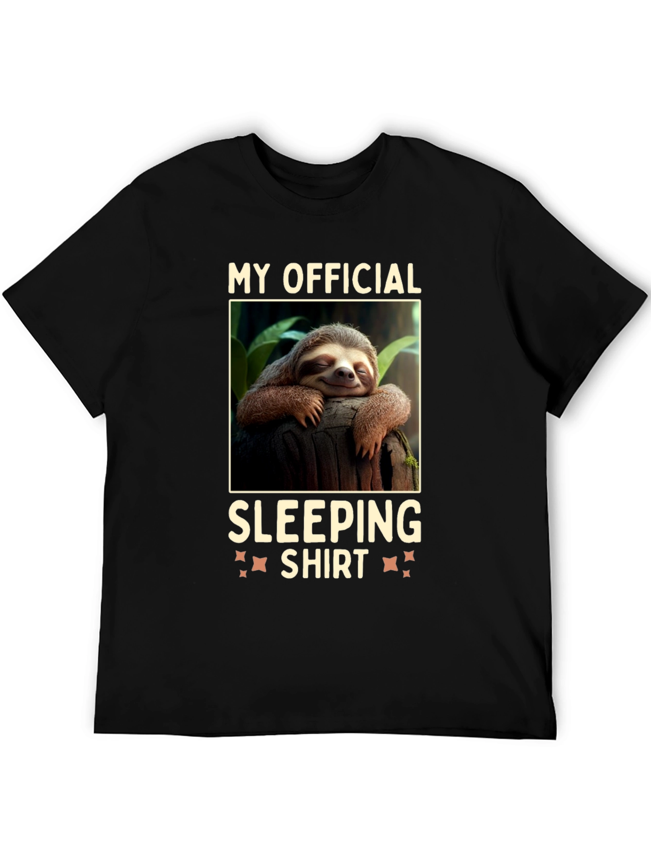 Black My Official Sleeping Shirt Sloth Tee view 5