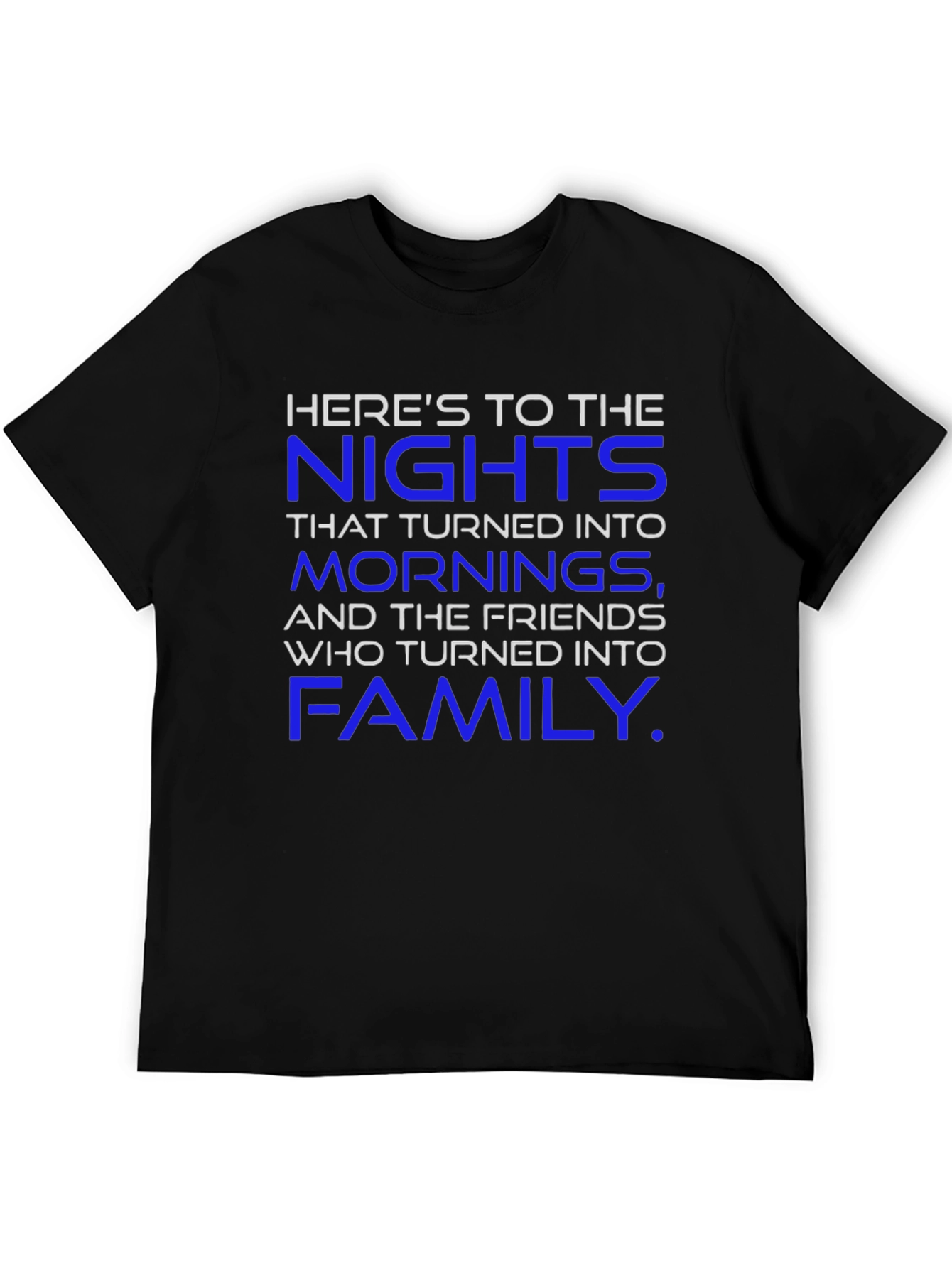 Black Here's To The Nights Black T-Shirt view 5