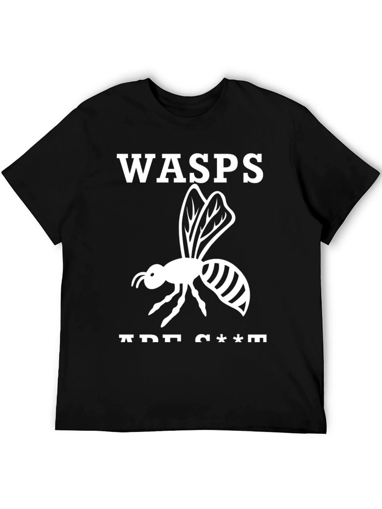 Black Wasps Are C***s Graphic Tee view 5
