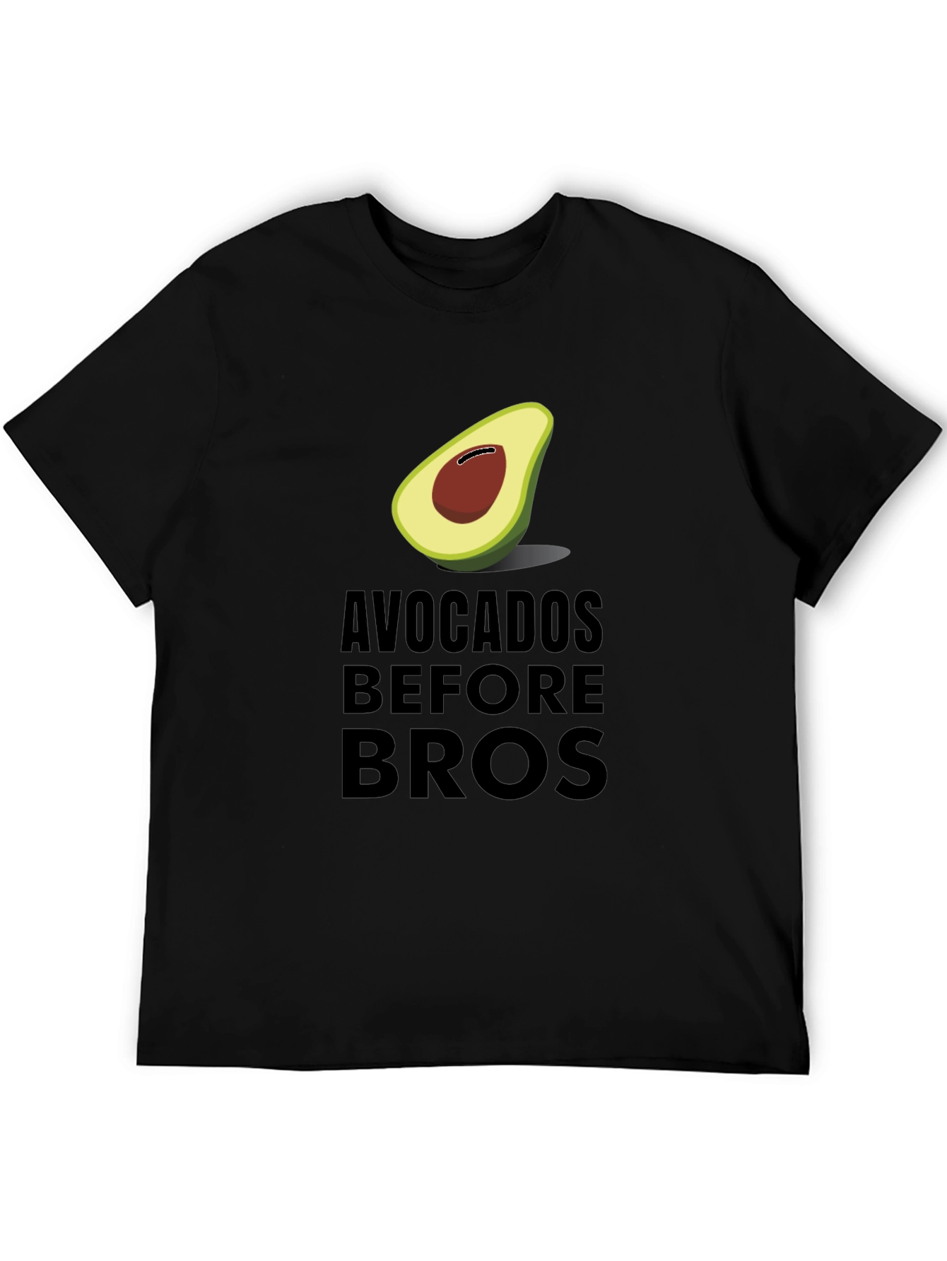 Black Avocados Before Bros Funny Graphic Tee view 5