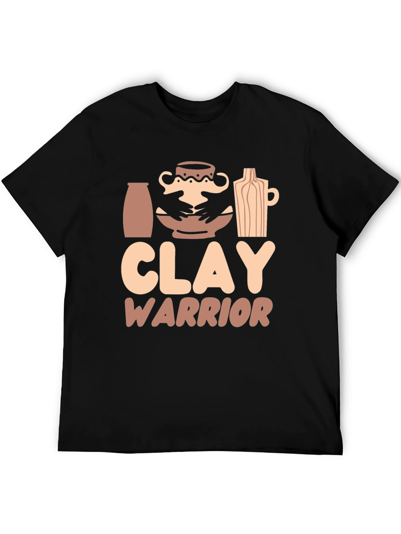 Black Clay Warrior Graphic T-Shirt - Pottery Lover Gift view 5