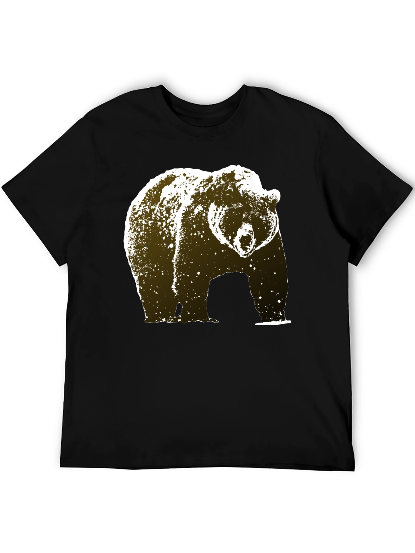 Black Bear Graphic Tee - Black Cotton Blend view 5