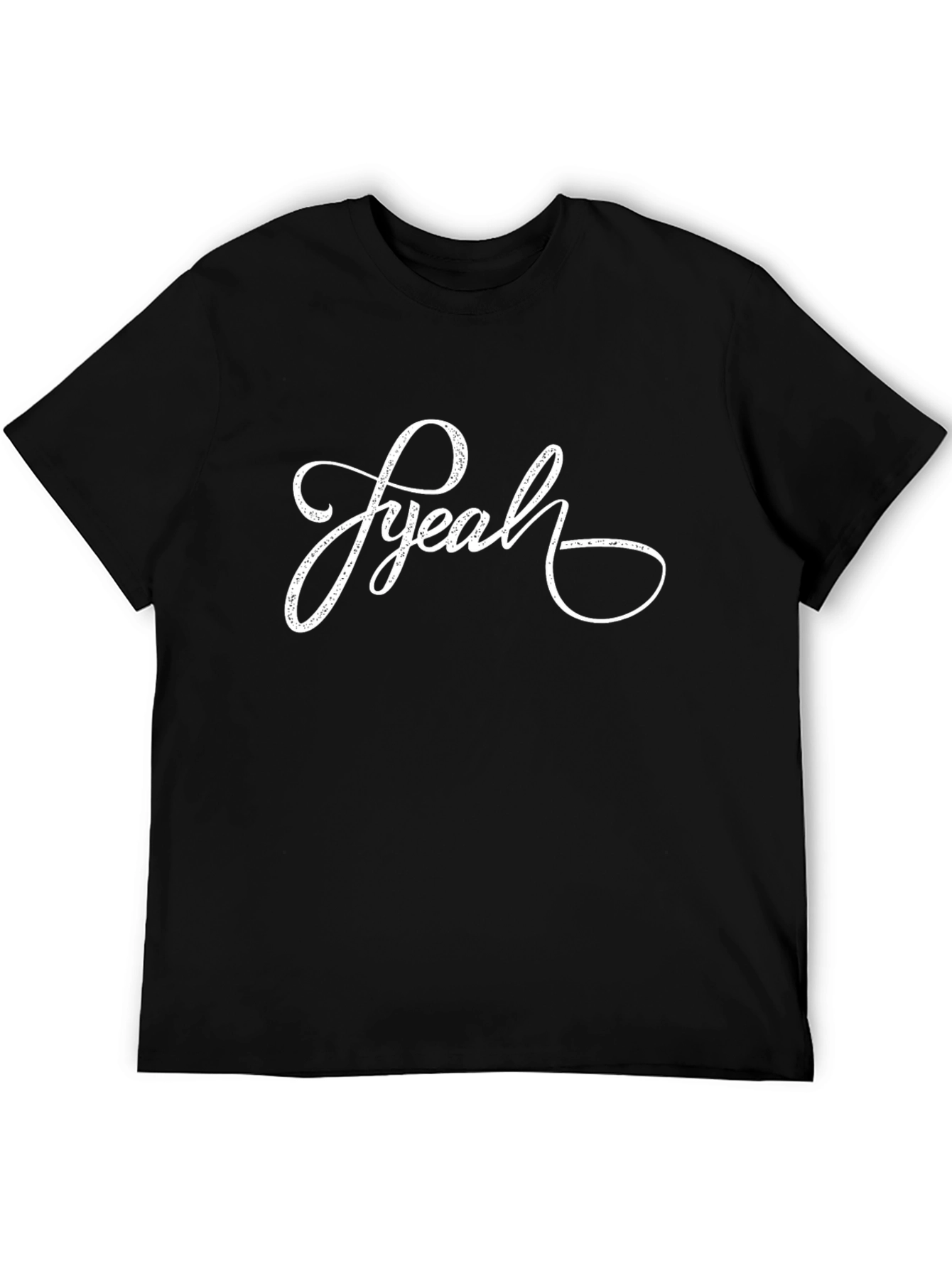 Black FYeah Graphic Tee - Stylish Men's Black T-Shirt view 5