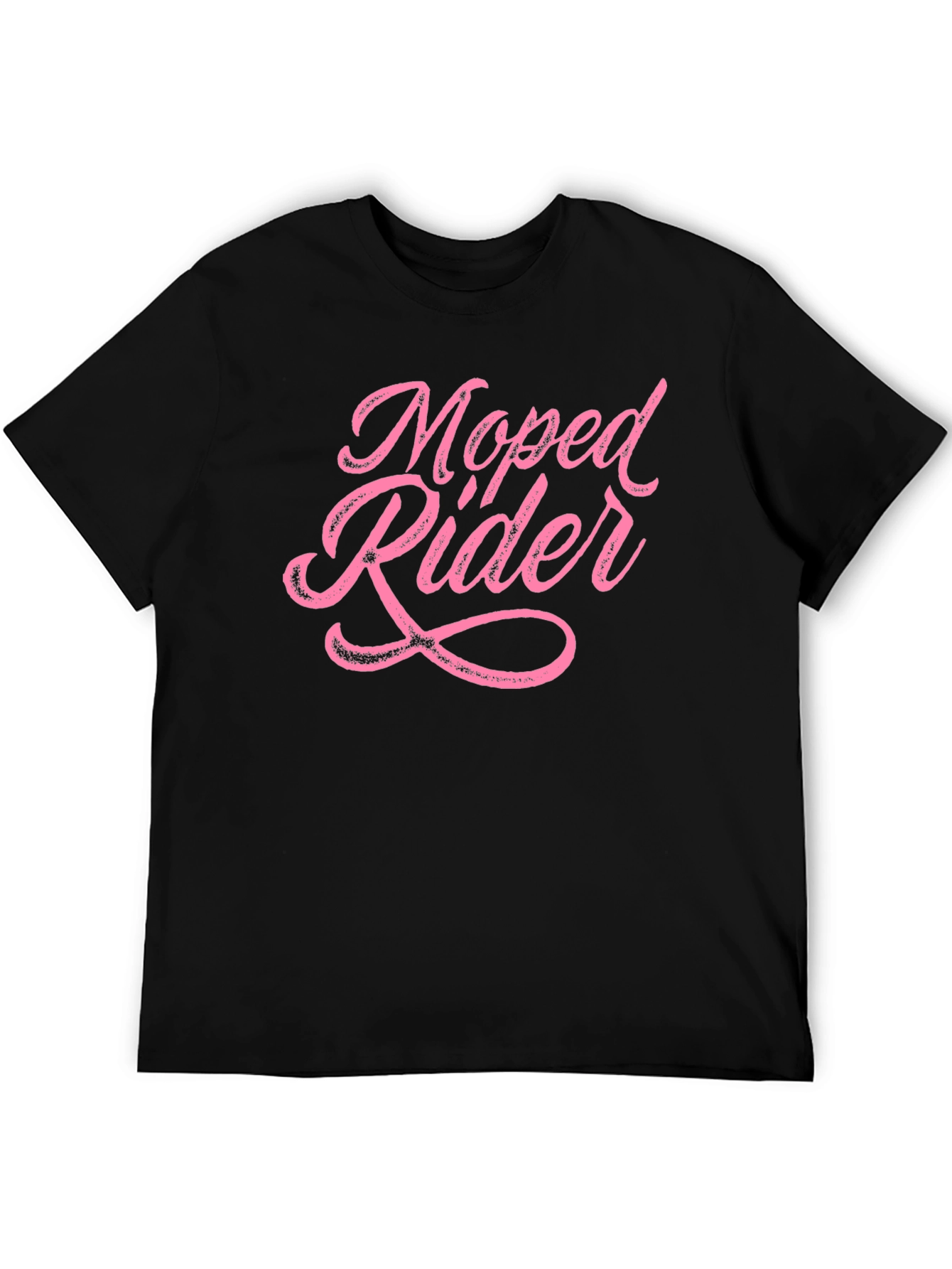 Black Moped Rider Graphic Tee view 5
