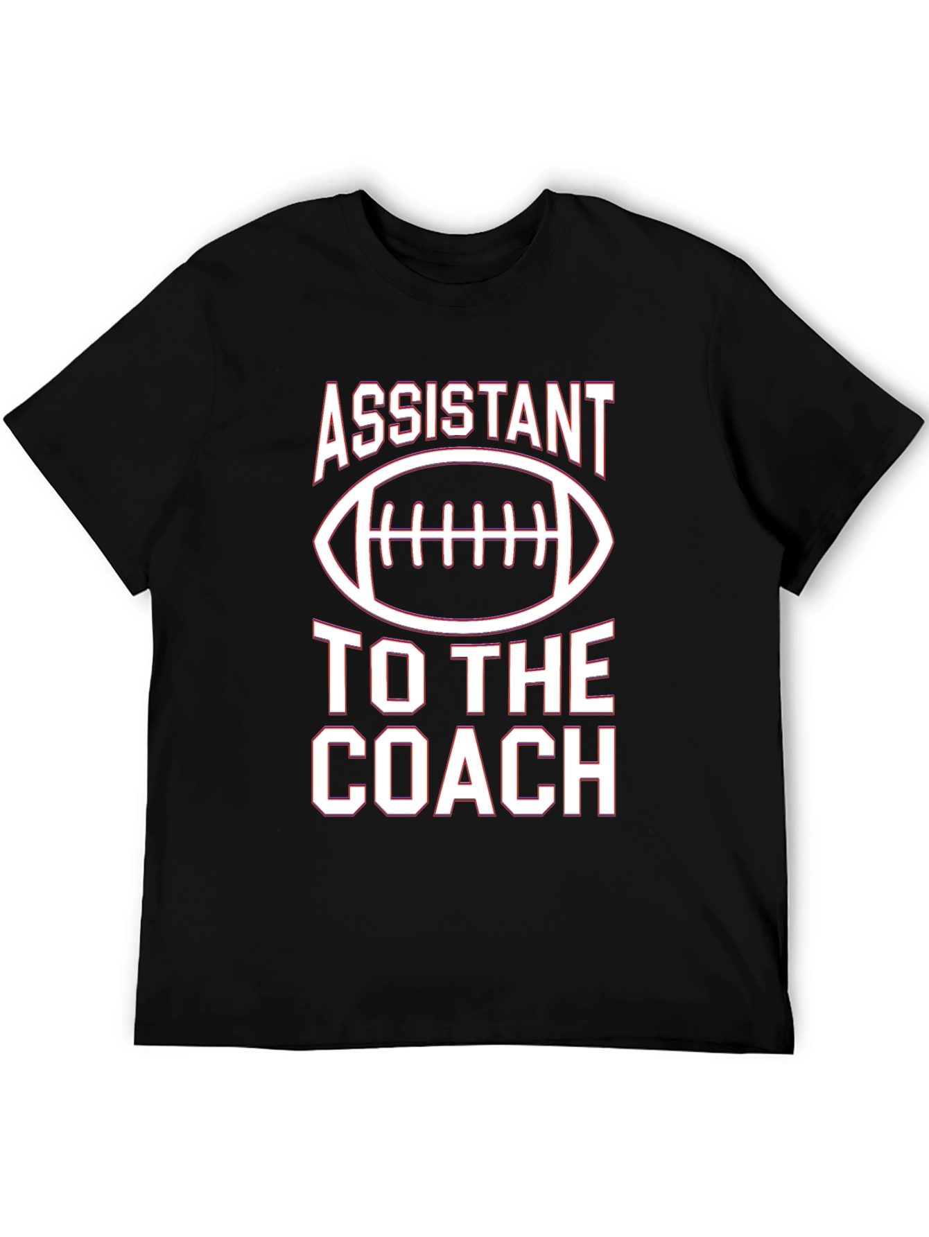Black Assistant to the Coach Football Graphic Tee view 5