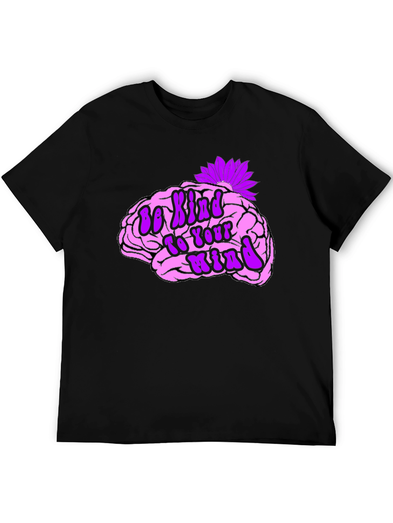 Black Be Kind To Your Mind Black Tee view 5