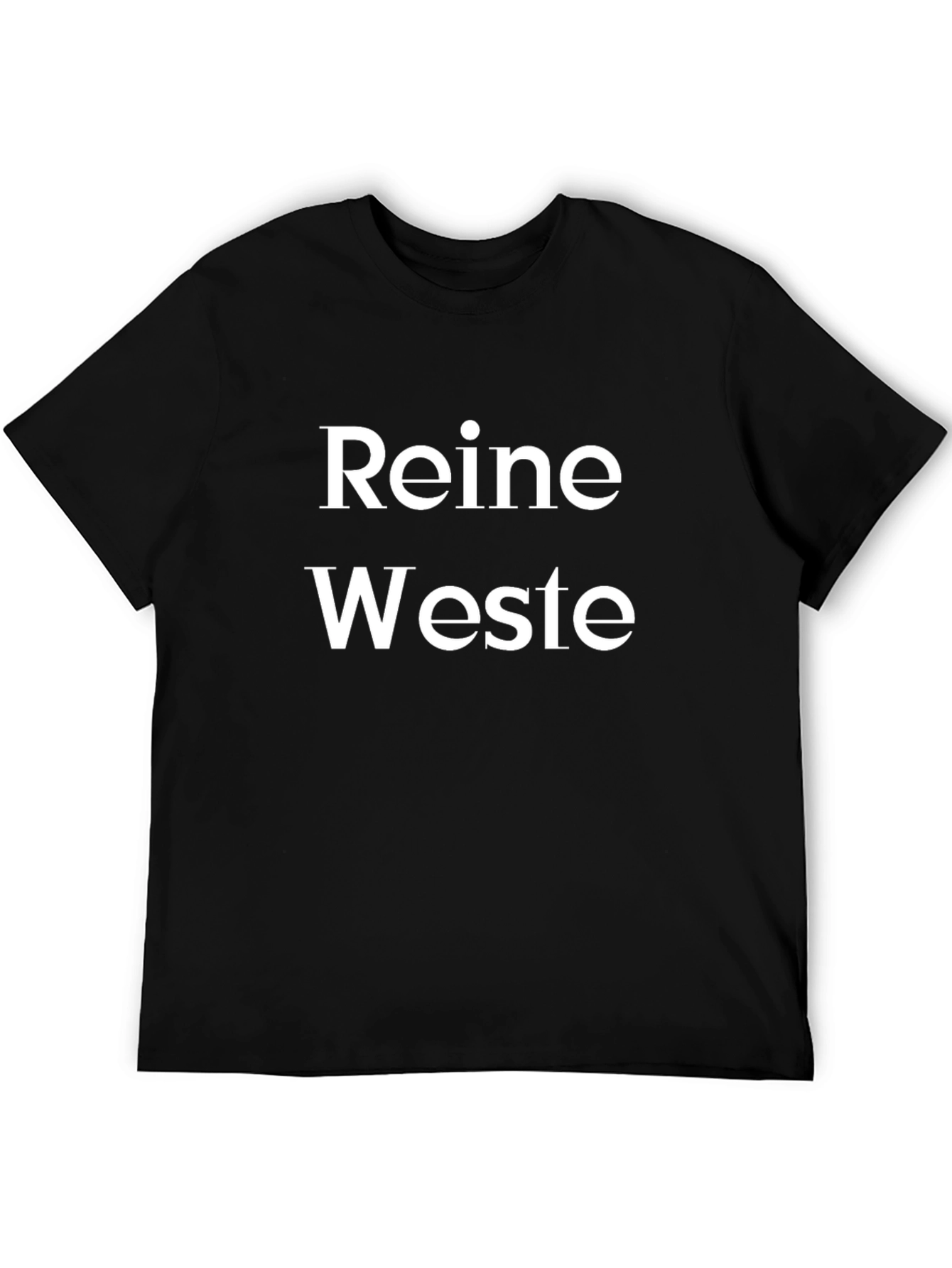 Black Reine Weste T-Shirt, Black Graphic Tee view 5