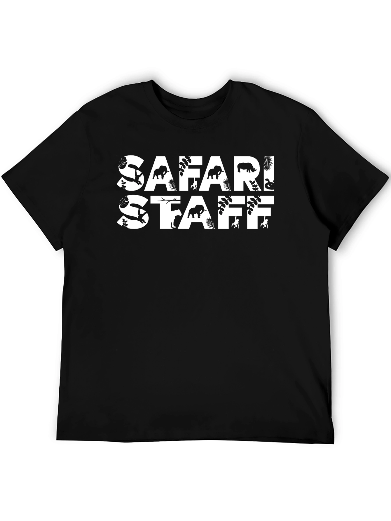 Black Safari Staff Crew Neck Tee - Black view 5