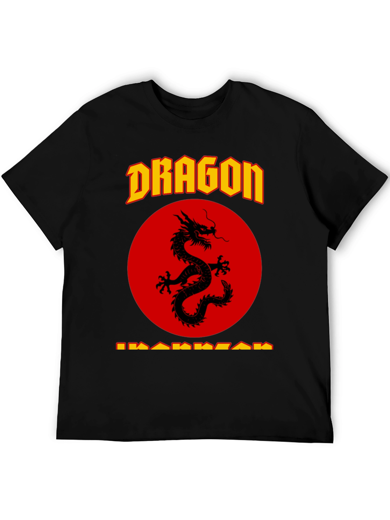 Black Dragon Warrior Graphic T-Shirt - Black view 5