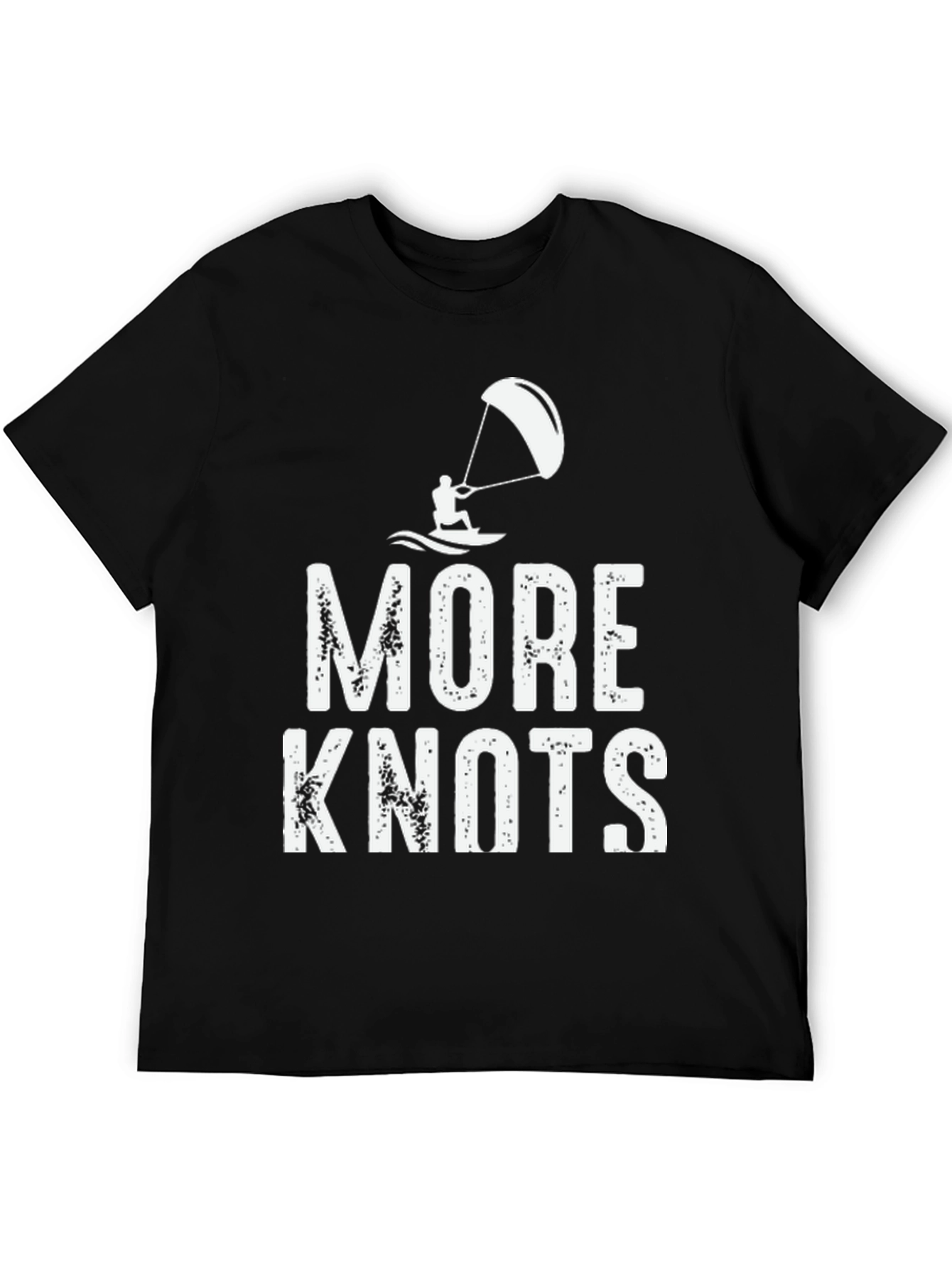 Black More Knots Black Graphic Tee view 5