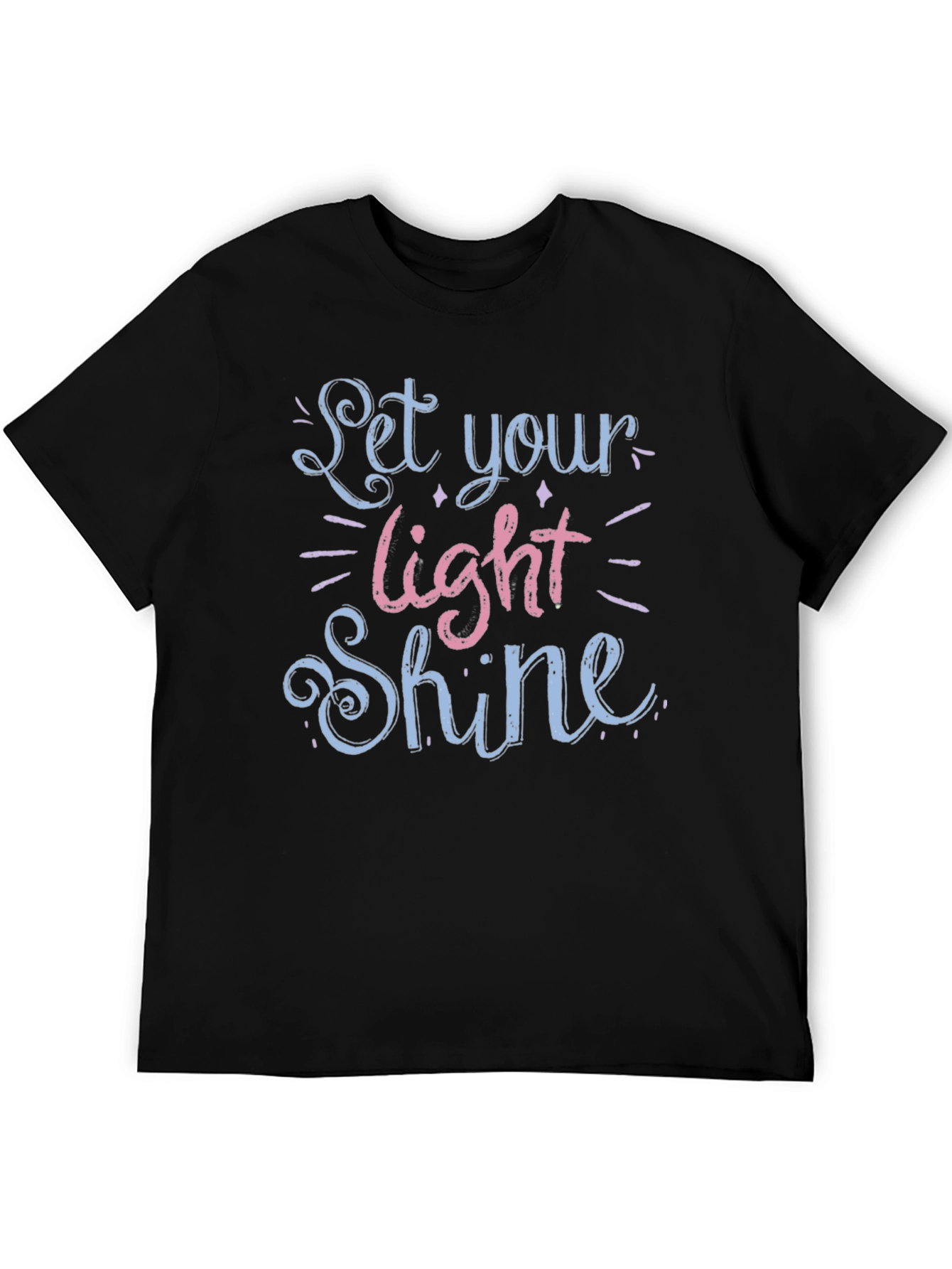 Black Let Your Light Shine Graphic Tee view 5