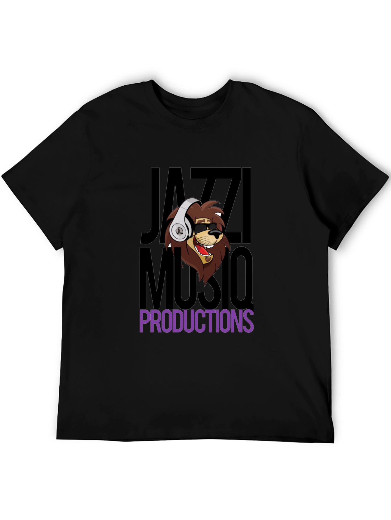 Black Jazz Music Productions Black T-Shirt view 5