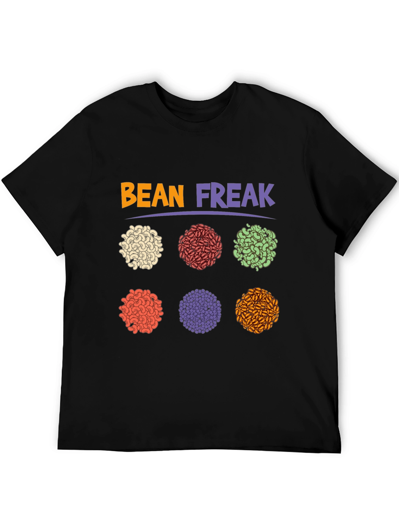 Black Bean Freak Graphic T-Shirt - Casual Wear view 5