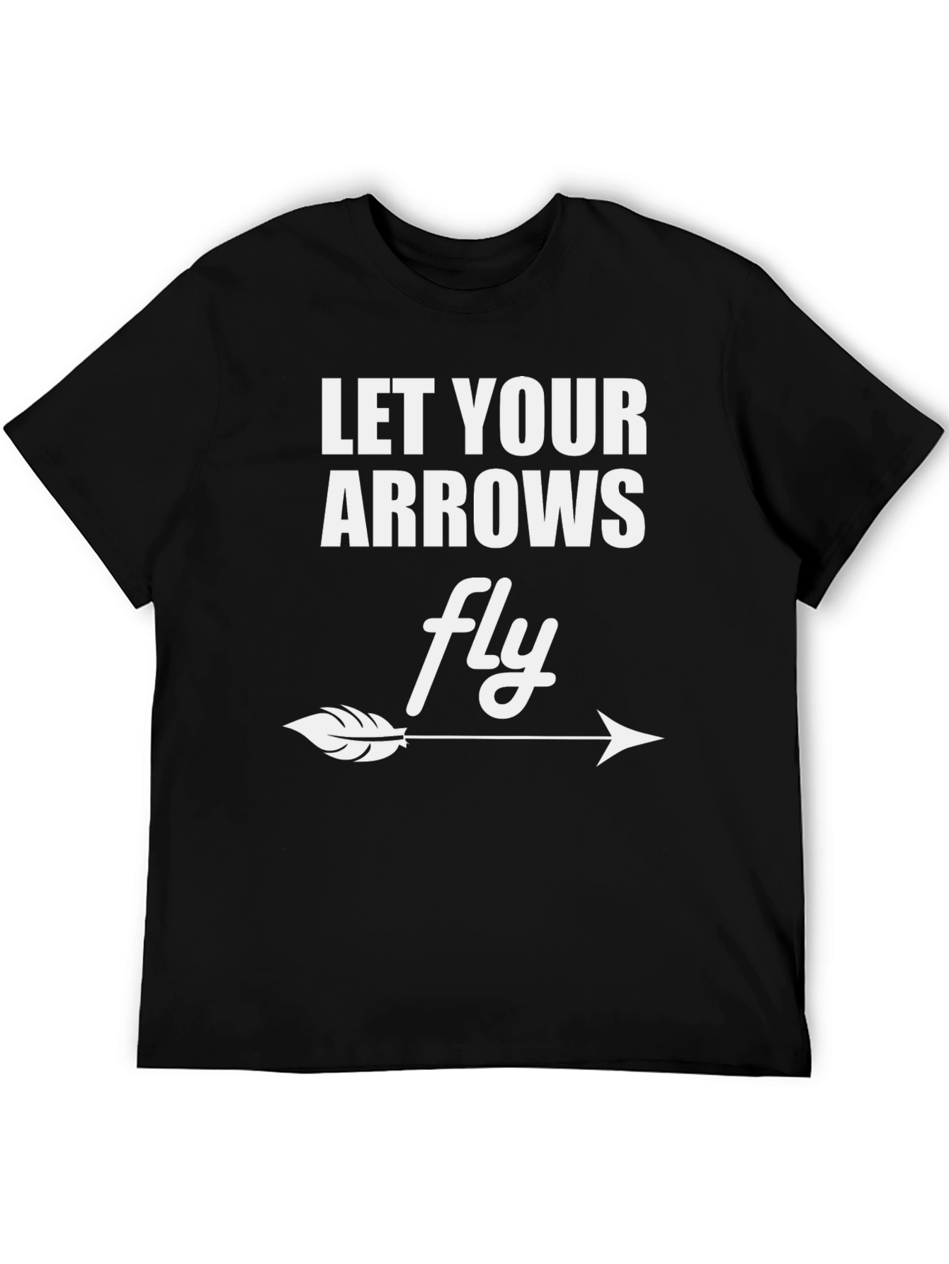 Black Let Your Arrows Fly Graphic Tee view 5