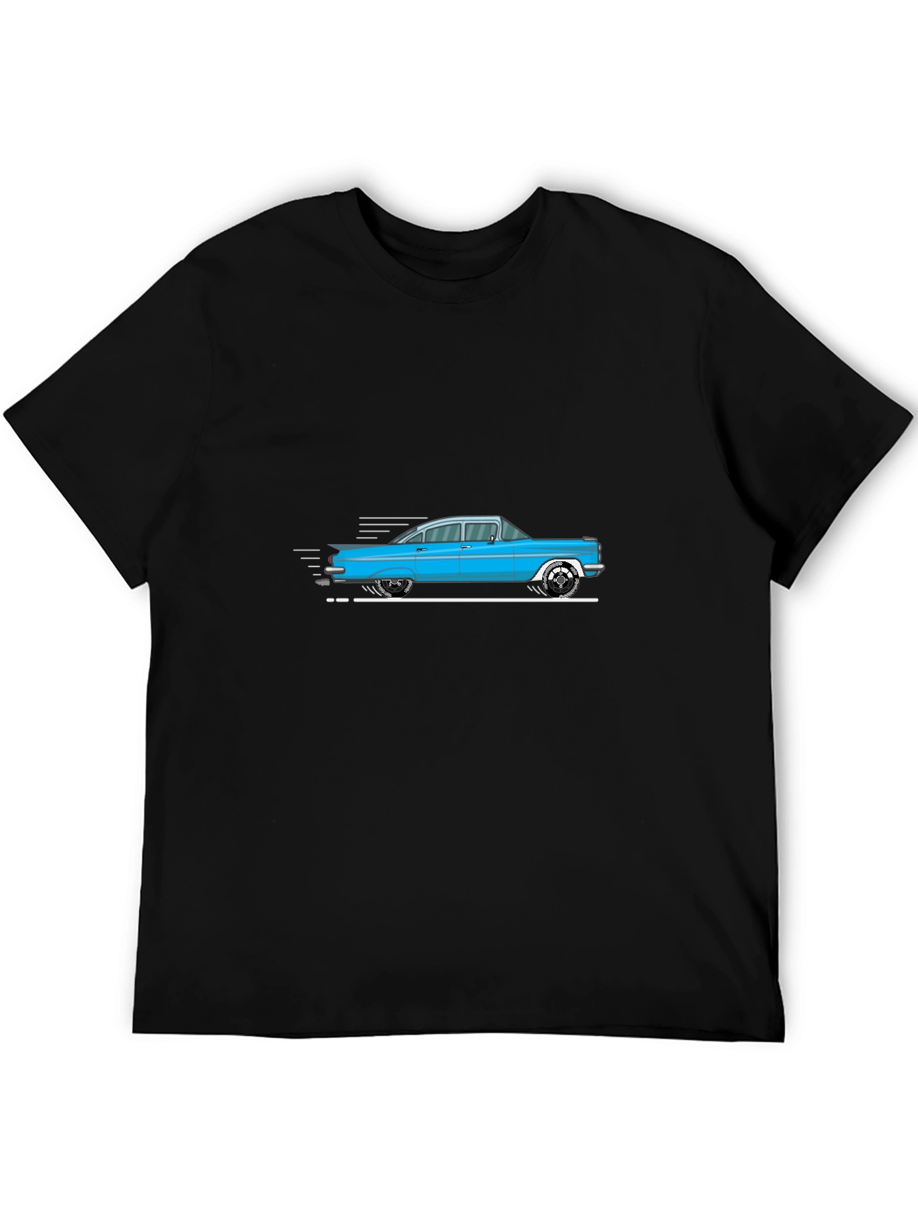 Black Vintage Car Graphic Tee - Classic Cool view 5