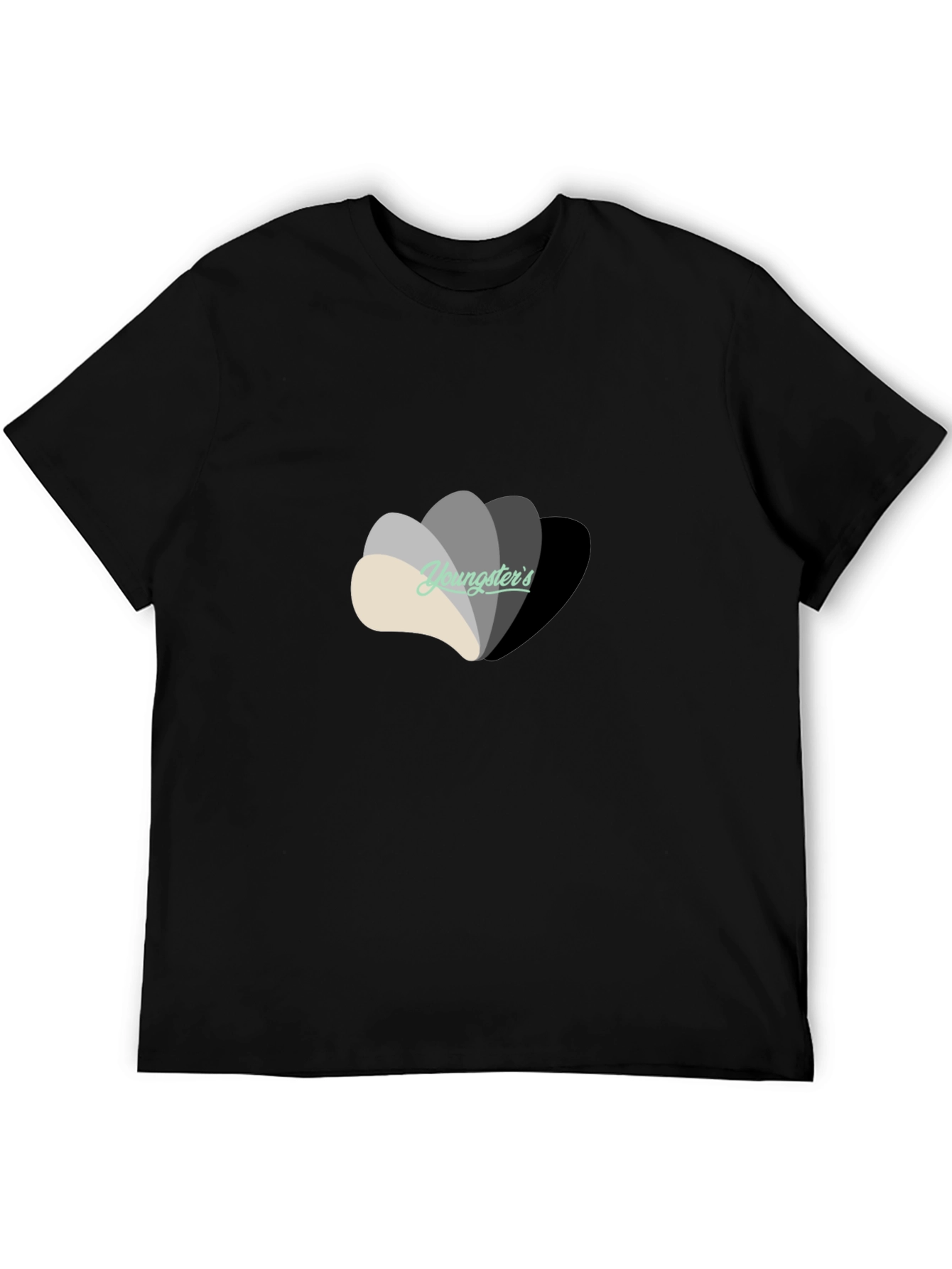 Black Youngster's Graphic Tee - Black Cotton view 5