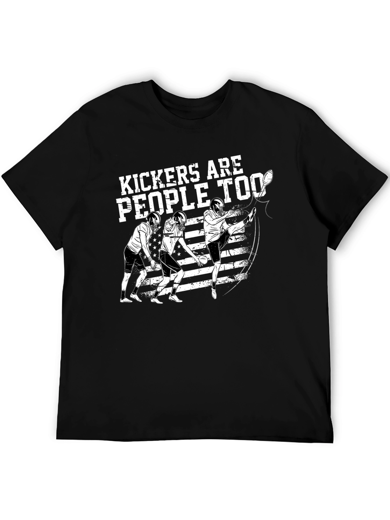 Black Kickers Are People Too Graphic Tee view 5