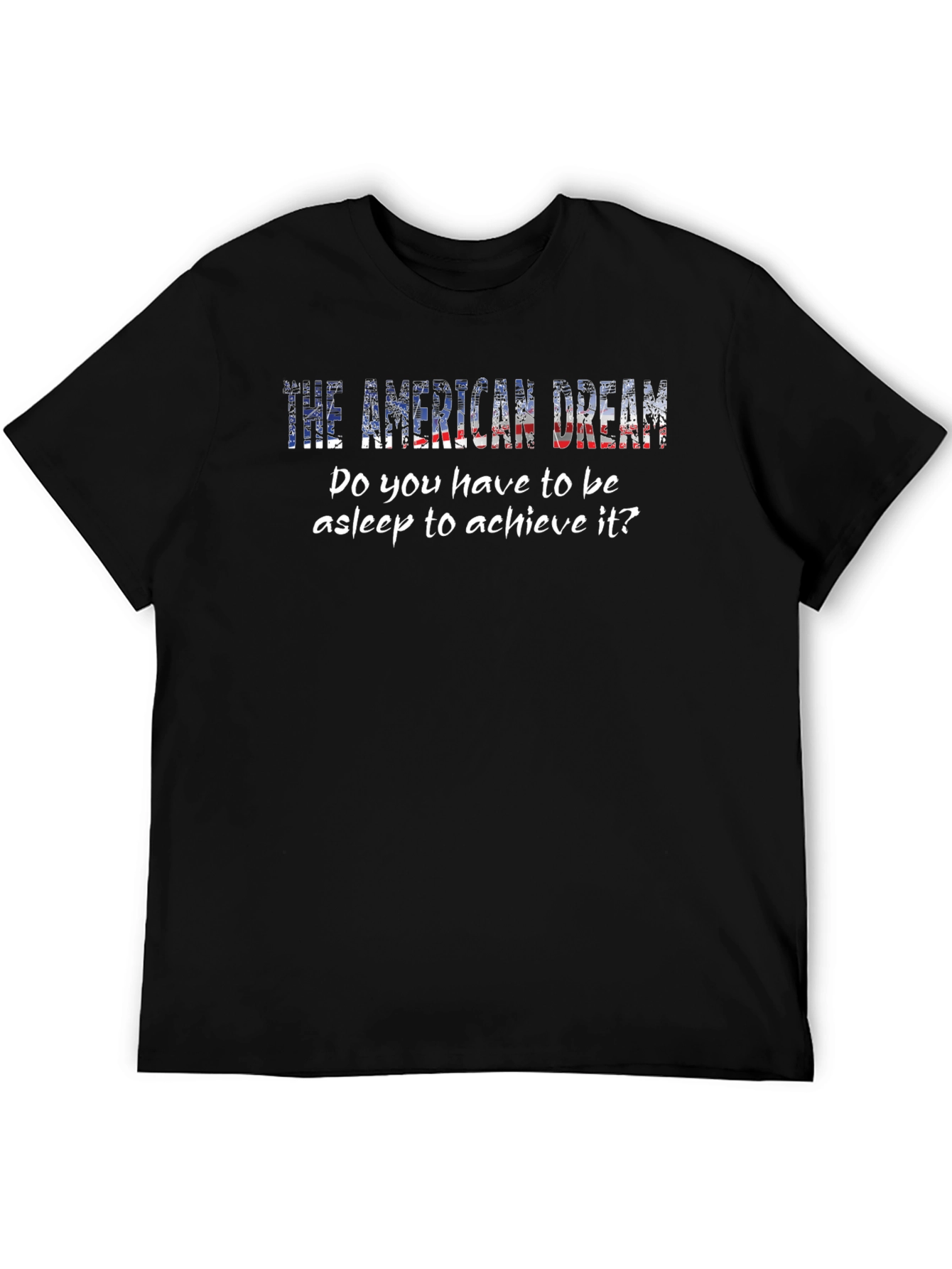 Black American Dream T-Shirt - Patriotic Novelty Tee view 5