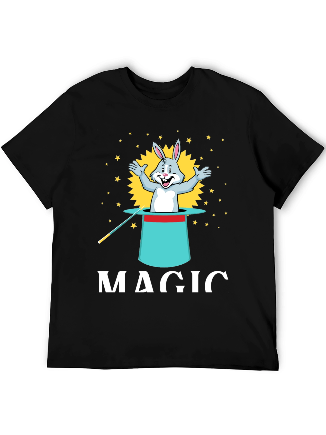 Black Magic Rabbit Tee - Illusionist Style view 5