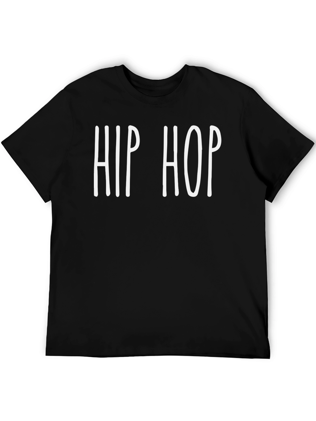 Black Hip Hop Graphic T-Shirt - Urban Style view 5